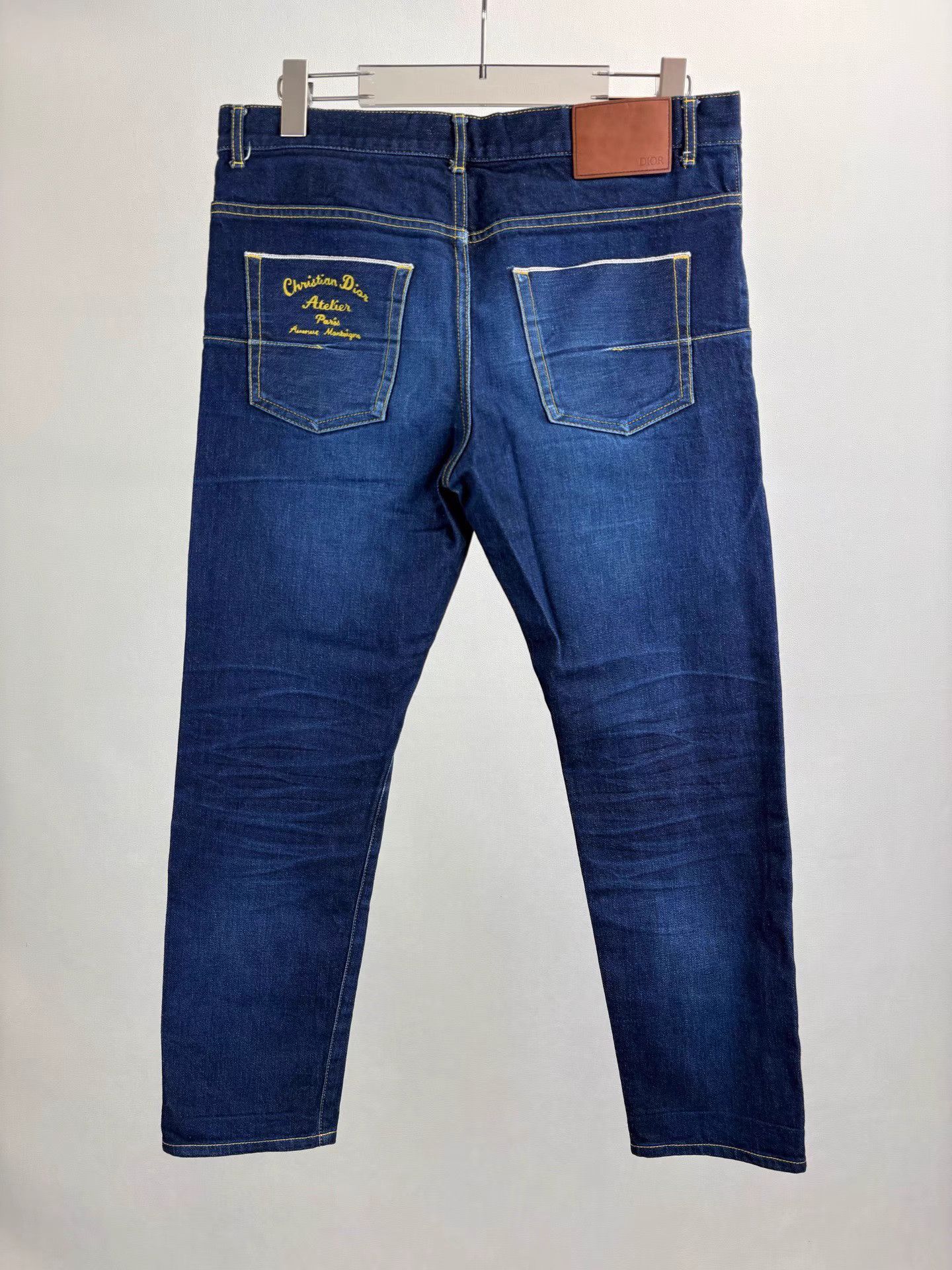 Dior DIOR Embroidered Slogan Jeans K1 Size US 31 - 2 Thumbnail