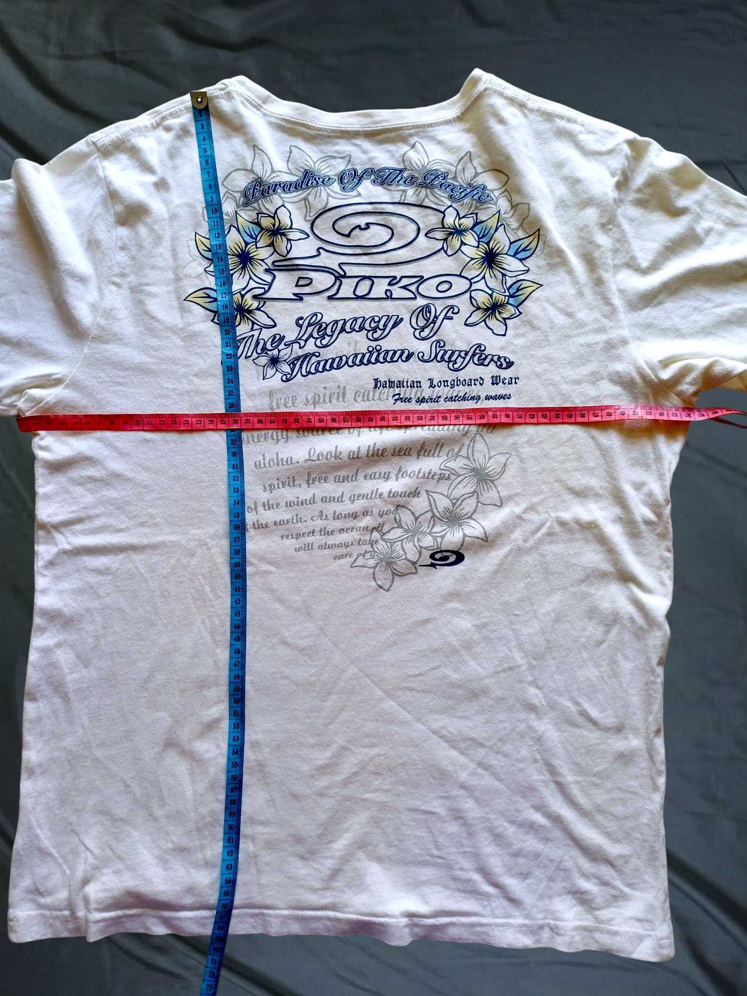 Japanese Brand × Vintage 90’s PIKO RARE HAWAIIAN LONGBOARD WEAR SURF Y2K TEE Size US L / EU 52-54 / 3 - 7 Thumbnail