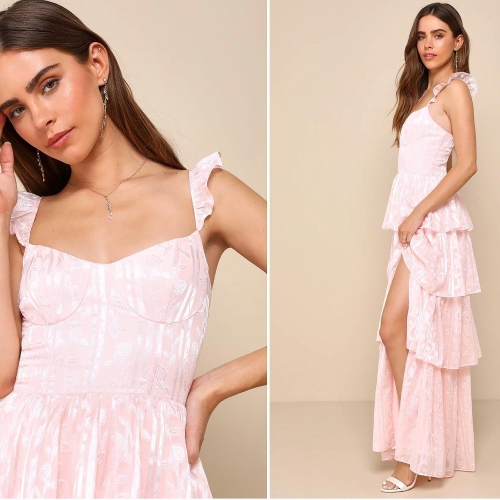 Lulus LULU's Flirty Floral Roses Prom Wedding Sexy Maxi Size XL / US 12-14 / IT 48-50 - 1 Thumbnail
