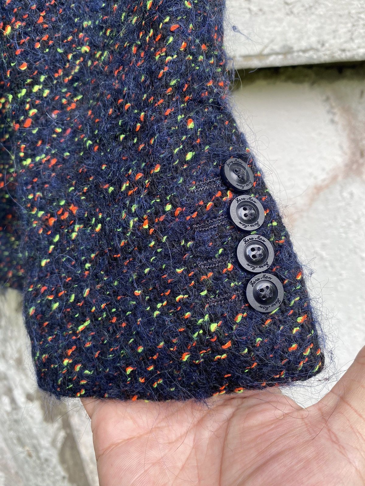 Zara Nice Design Zara Man MohairMulticolor Beaded Wool Jacket Size US M / EU 48-50 / 2 - 4 Thumbnail