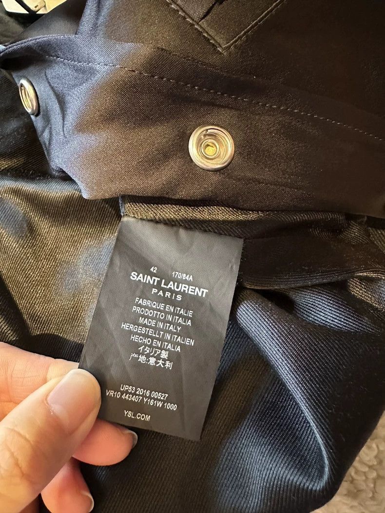 Saint Laurent Paris Saint Laurent Black Silk Jacket for Spring-2506 Size US M / EU 48-50 / 2 - 4 Thumbnail