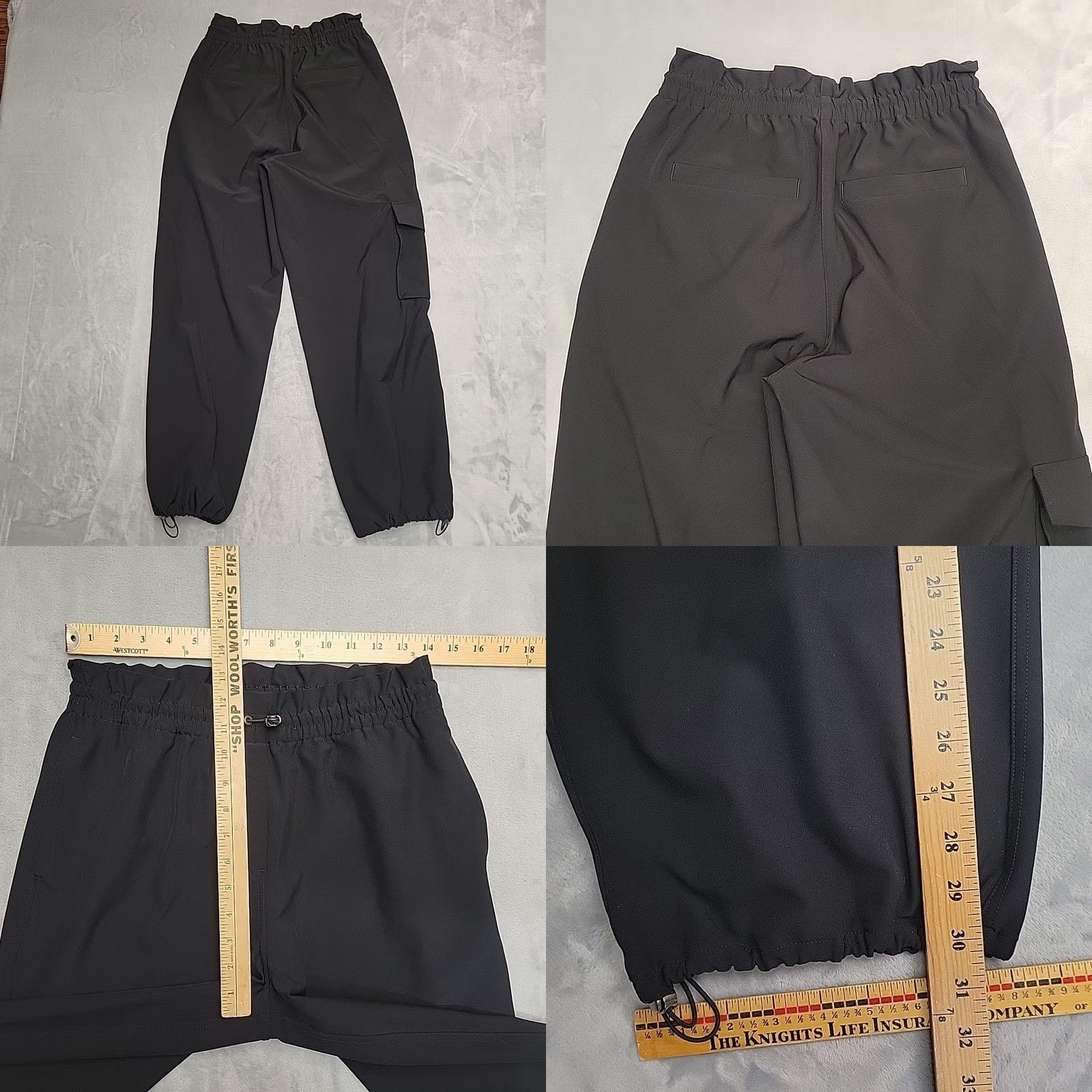 Spanx Spanx Pants Women Medium Black Stretch Cargo Jogger Athleisure Gorpcore Size 32" / US 10 / IT 46 - 8 Thumbnail