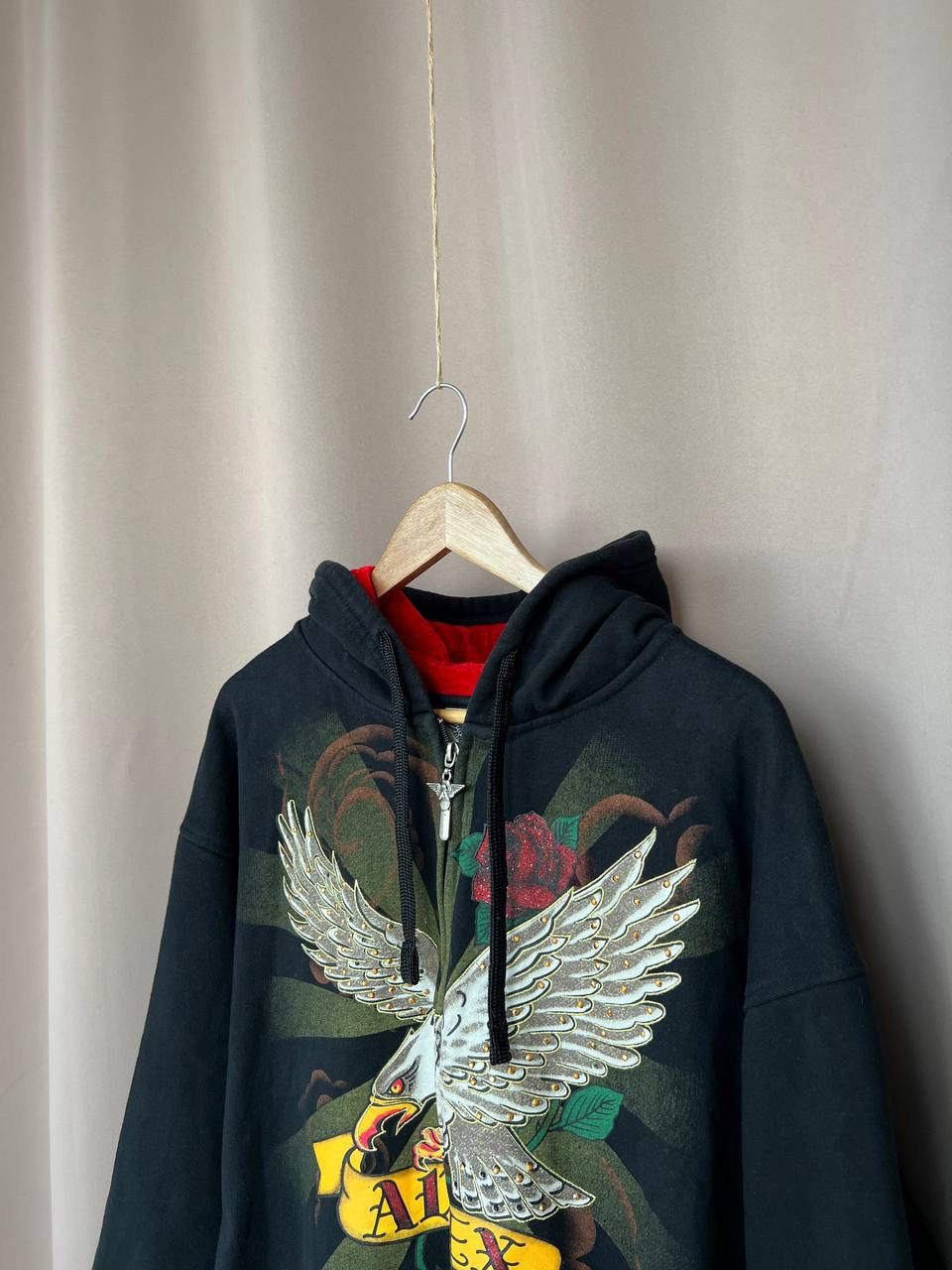 Avirex Avirex Hoodie Mens Size XXL Full Zip Rhinestone Eagle Jacket Size US XL / EU 56 / 4 - 4 Thumbnail