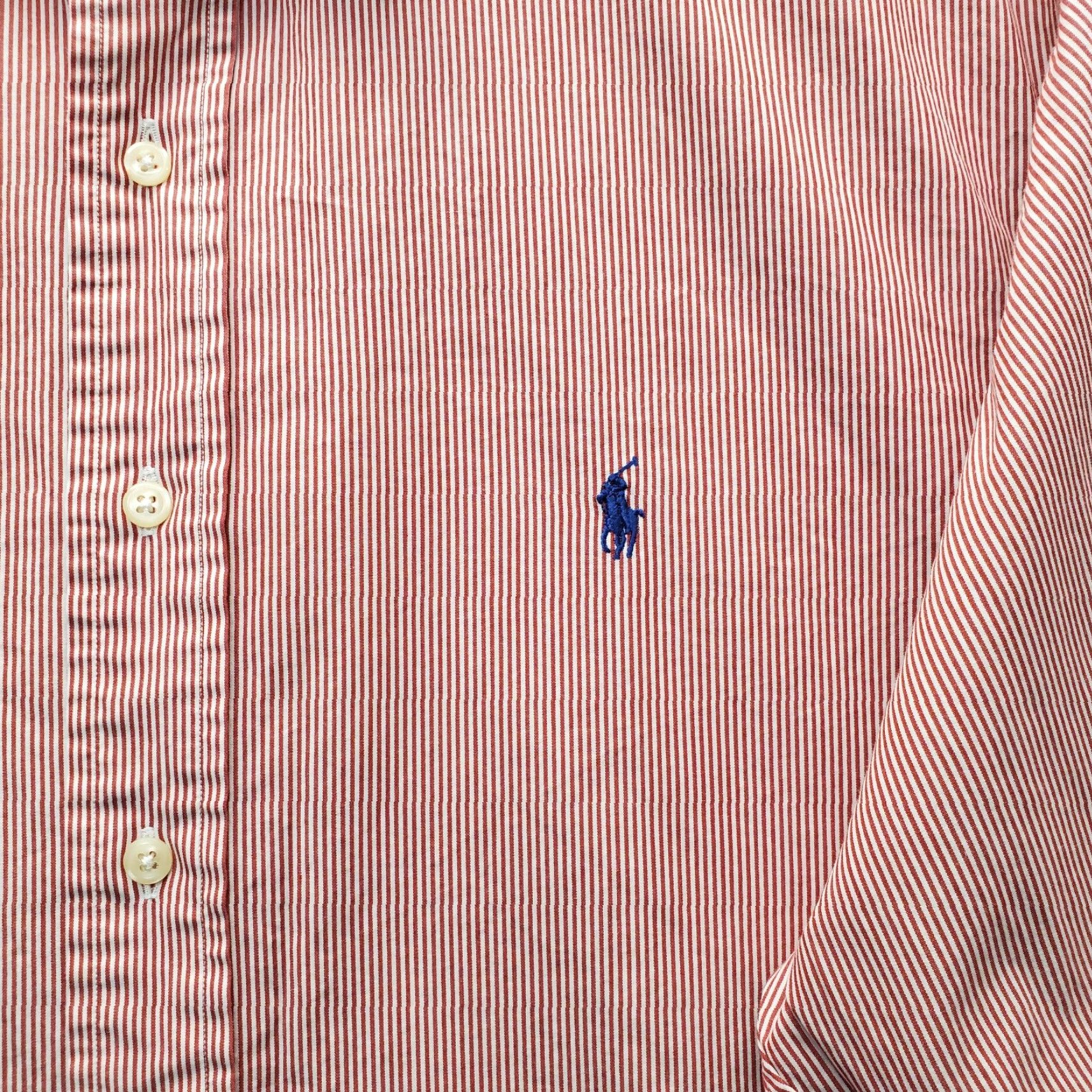 Ralph Lauren Ralph Lauren Mens Dress Shirt 17 Multicolor Striped Long Sleeve Button-Down Shirt Size 46R - 7 Thumbnail