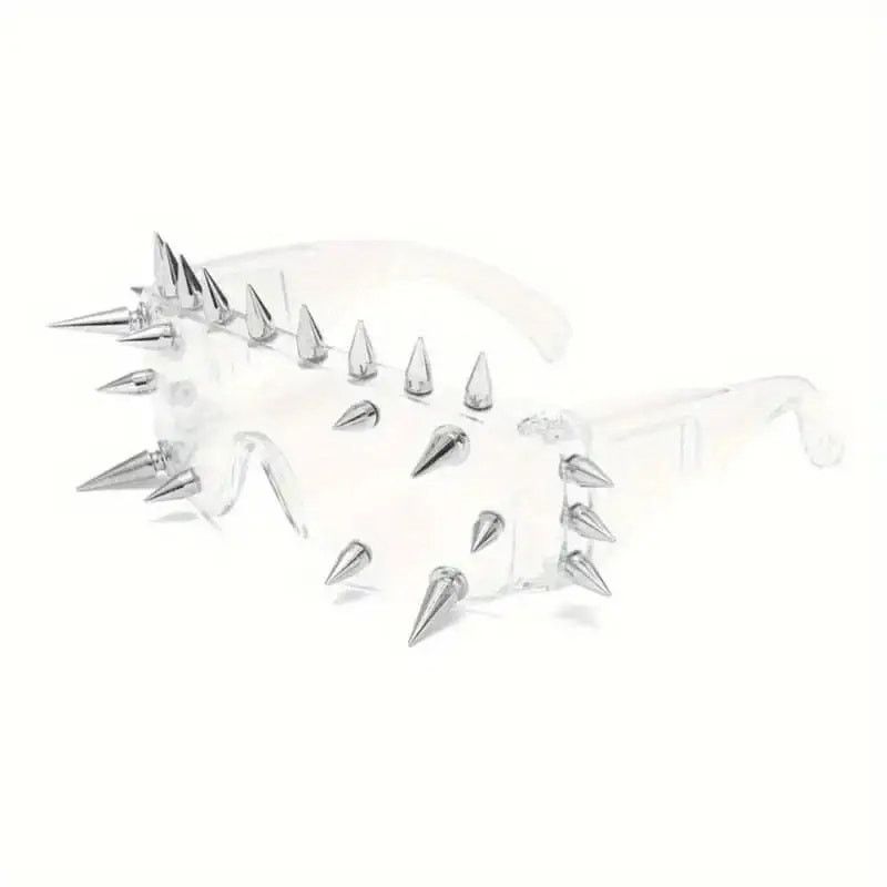 Other Goth Emo Punk Cyberpunk Spiked Glasses Shades - Clear Size ONE SIZE - 1 Preview