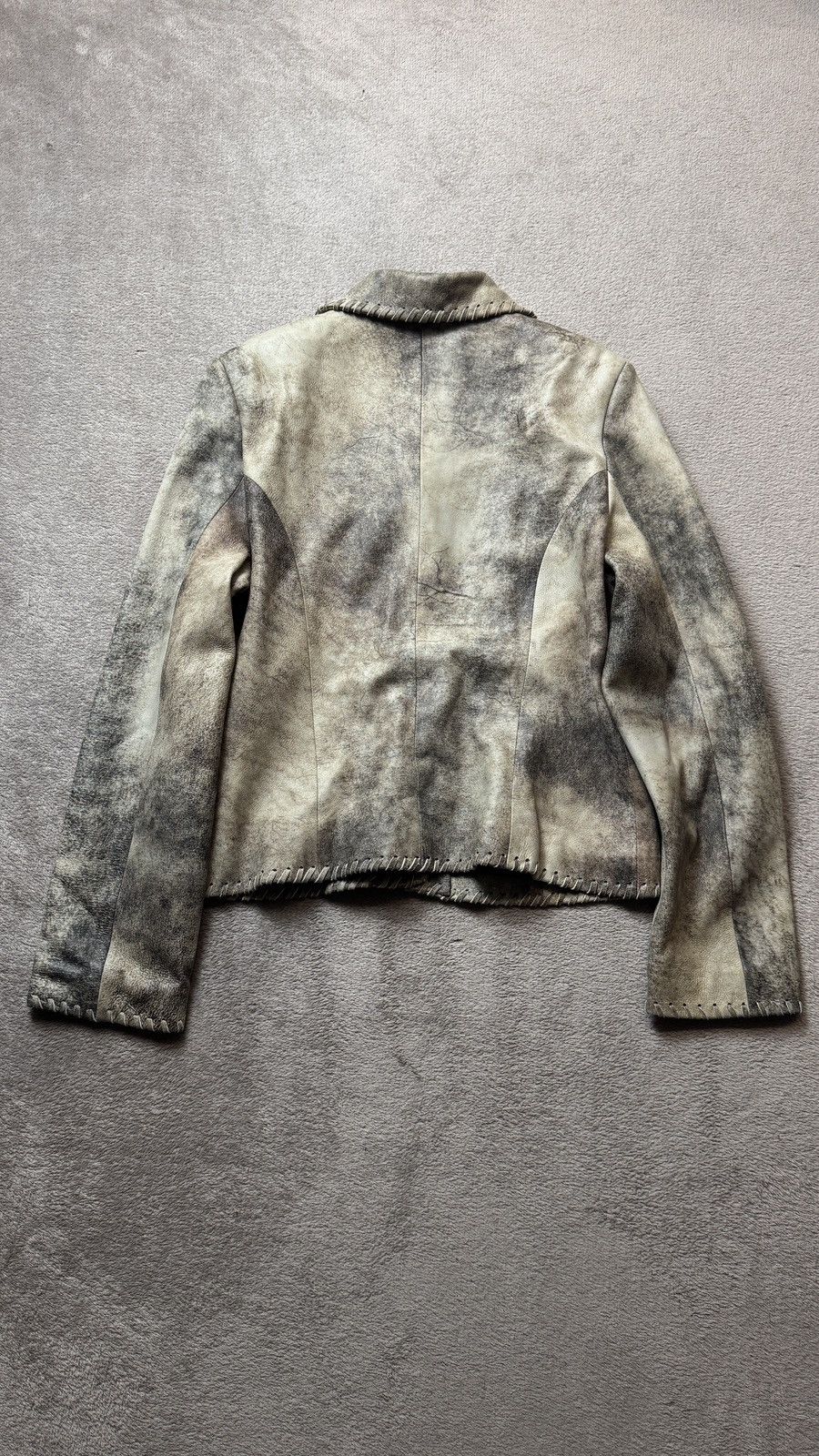 Genuine Leather Lambskin Vera Pelle Blazer Jacket helmut lang ysl gucci Size L / US 10 / IT 46 - 4 Thumbnail