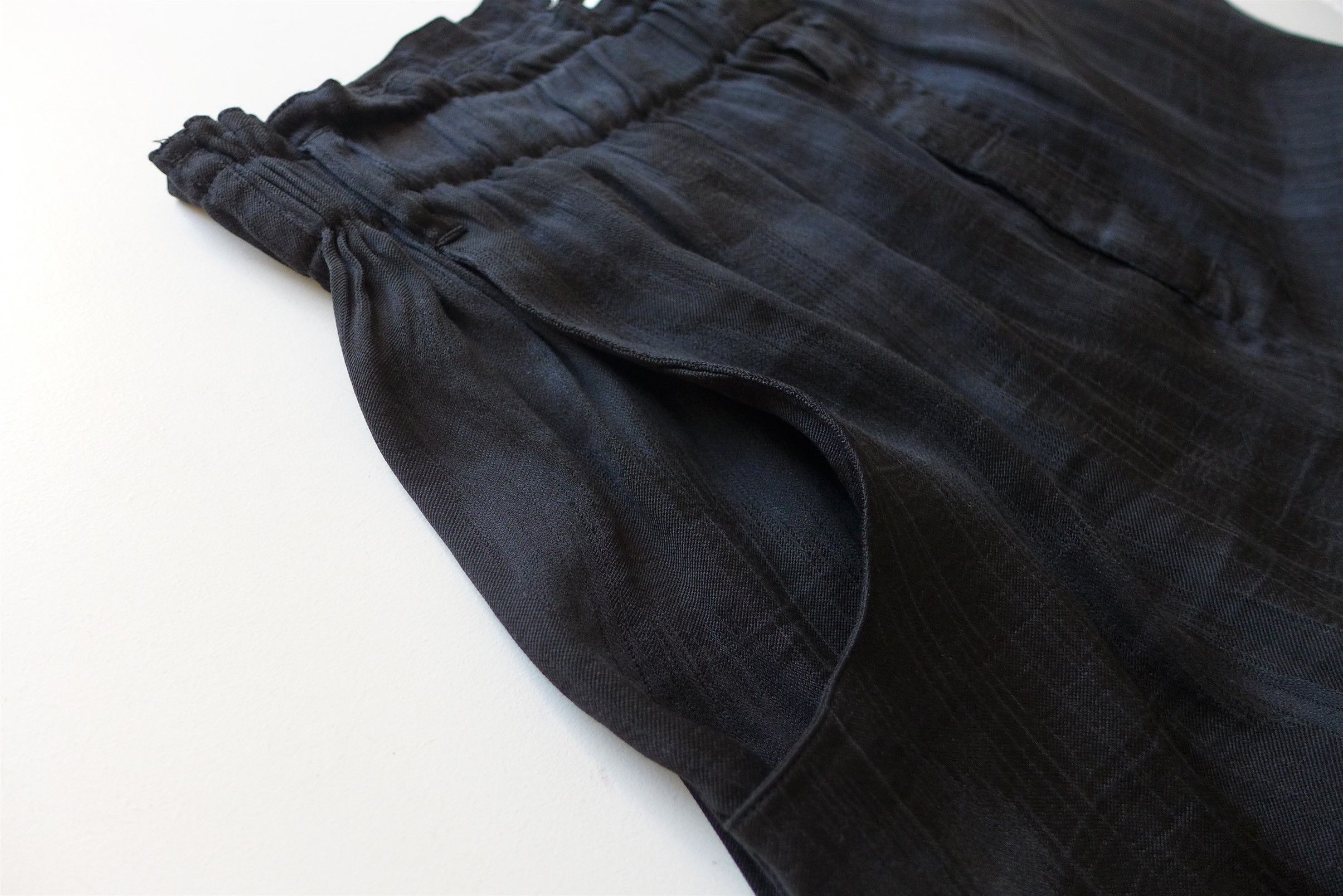 Saint Laurent Paris Saint Laurent Paris Baggy Pants - Black Linen & Silk Size US 32 / EU 48 - 10 Thumbnail
