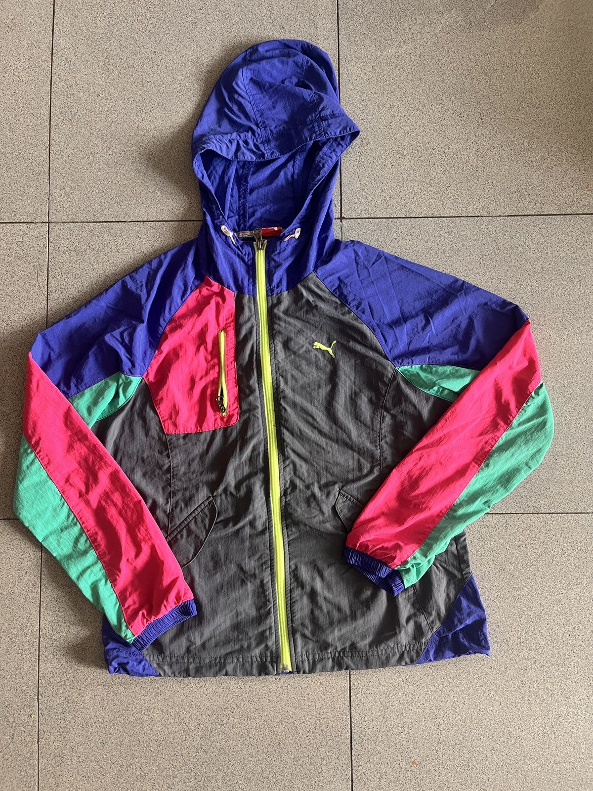 Puma × Vintage Puma sportswear colourful jacket Size S / US 4 / IT 40 - 1 Thumbnail