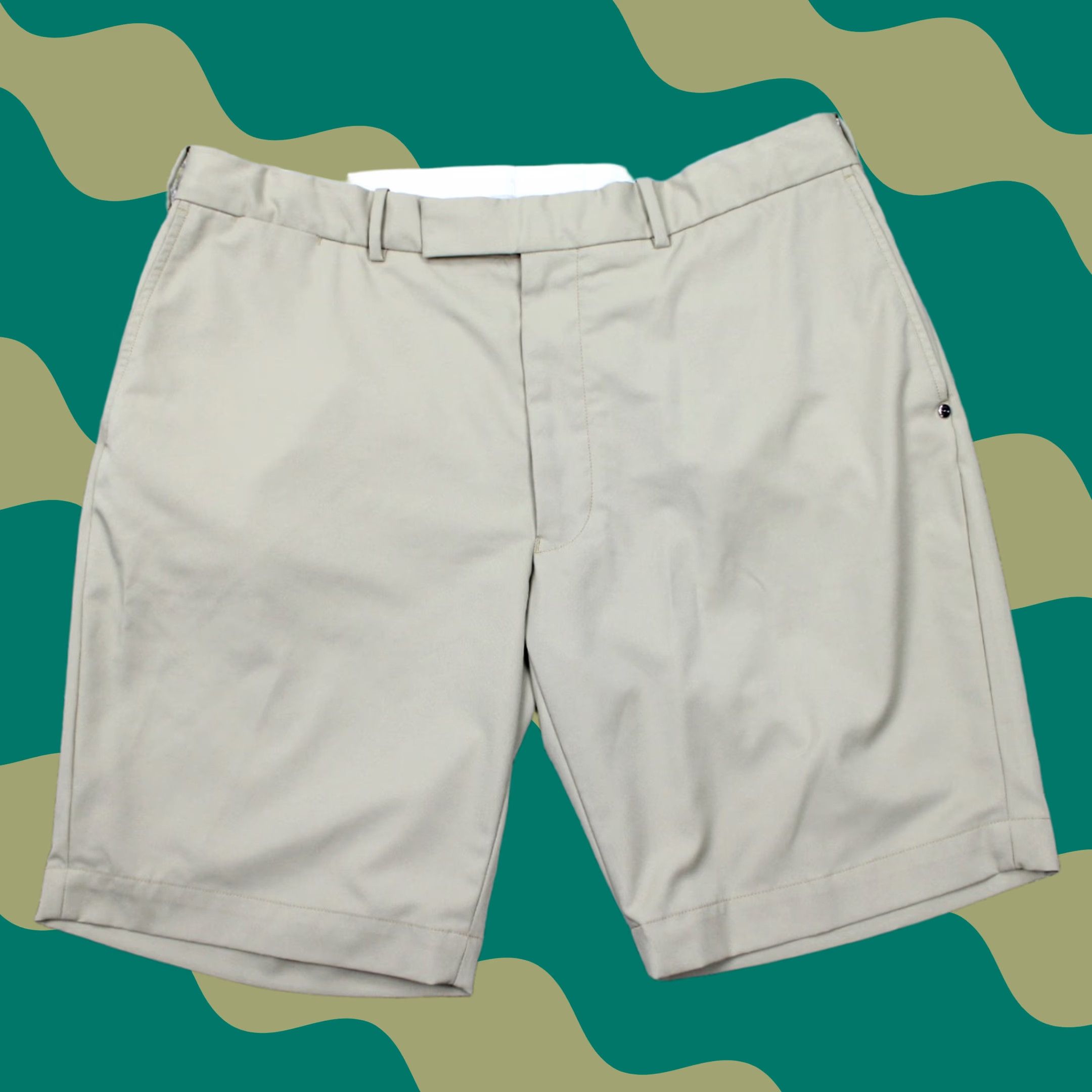RLX Ralph Lauren RLX Ralph Lauren Shorts Mens 36 Beige Golf Polyester Flat Front 10" Inseam Size US 36 / EU 52 - 1 Thumbnail