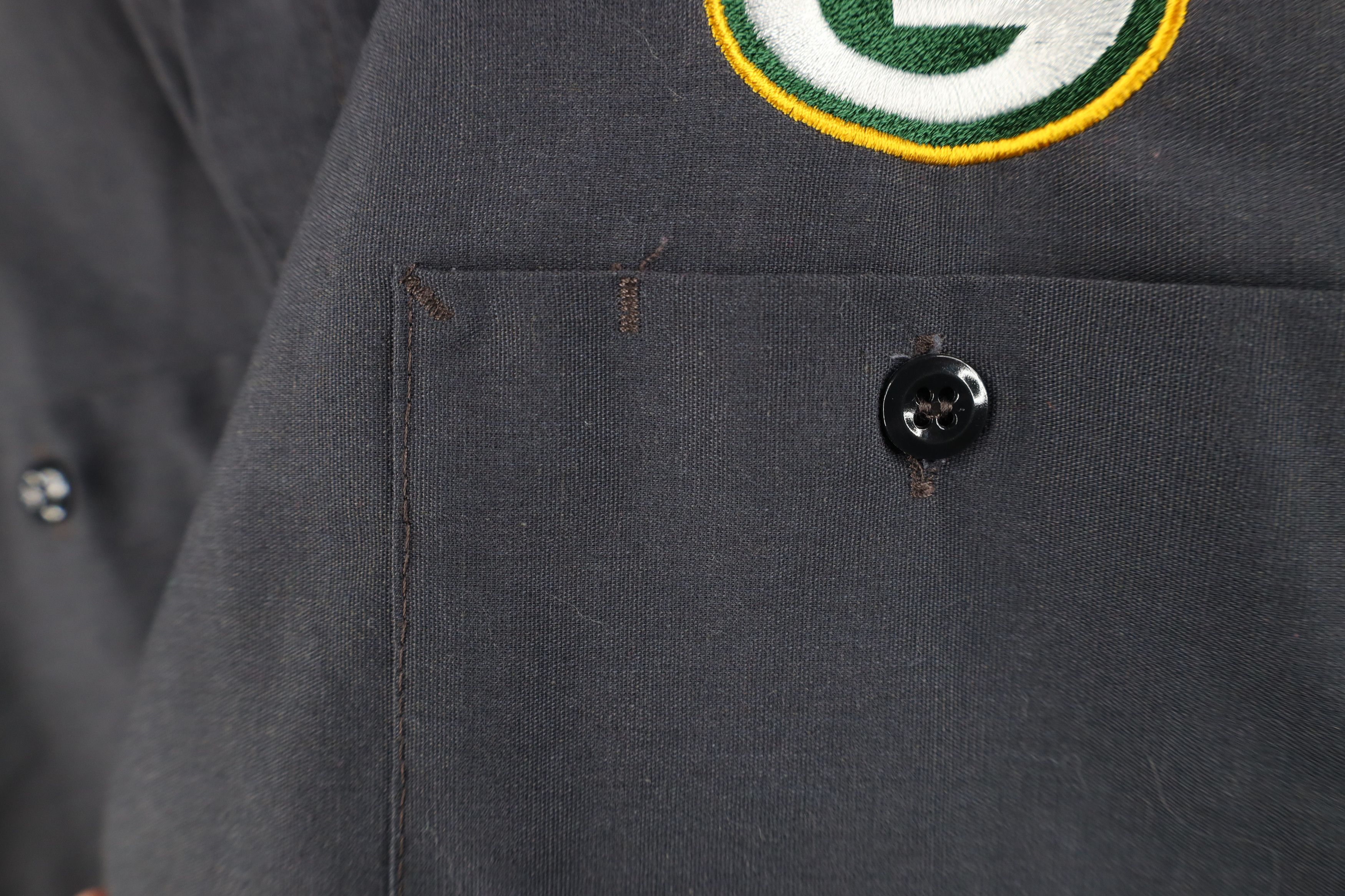 Vintage Vintage 90s Packers Football Mechanic Button Shirt Gray Size US XXL / EU 58 / 5 - 5 Thumbnail