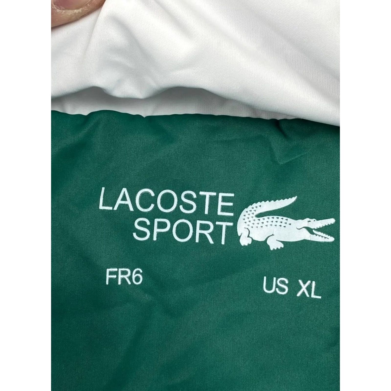 Lacoste Lacoste Sport Jacket Windbreaker Men XL White Zip Casual Size US XL / EU 56 / 4 - 7 Thumbnail