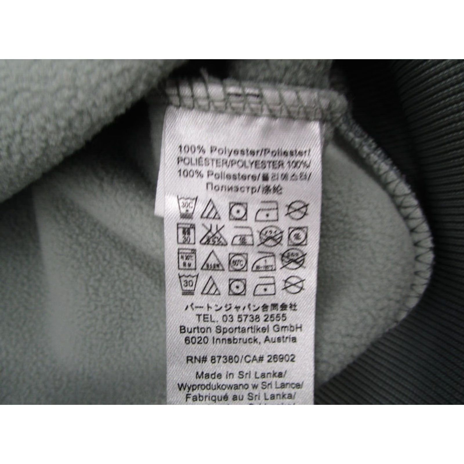 Burton Burton Hoodie Mens Small Gray Full Zip Colombo Kangaroo Pocket Thumbholes Size US S / EU 44-46 / 1 - 3 Thumbnail