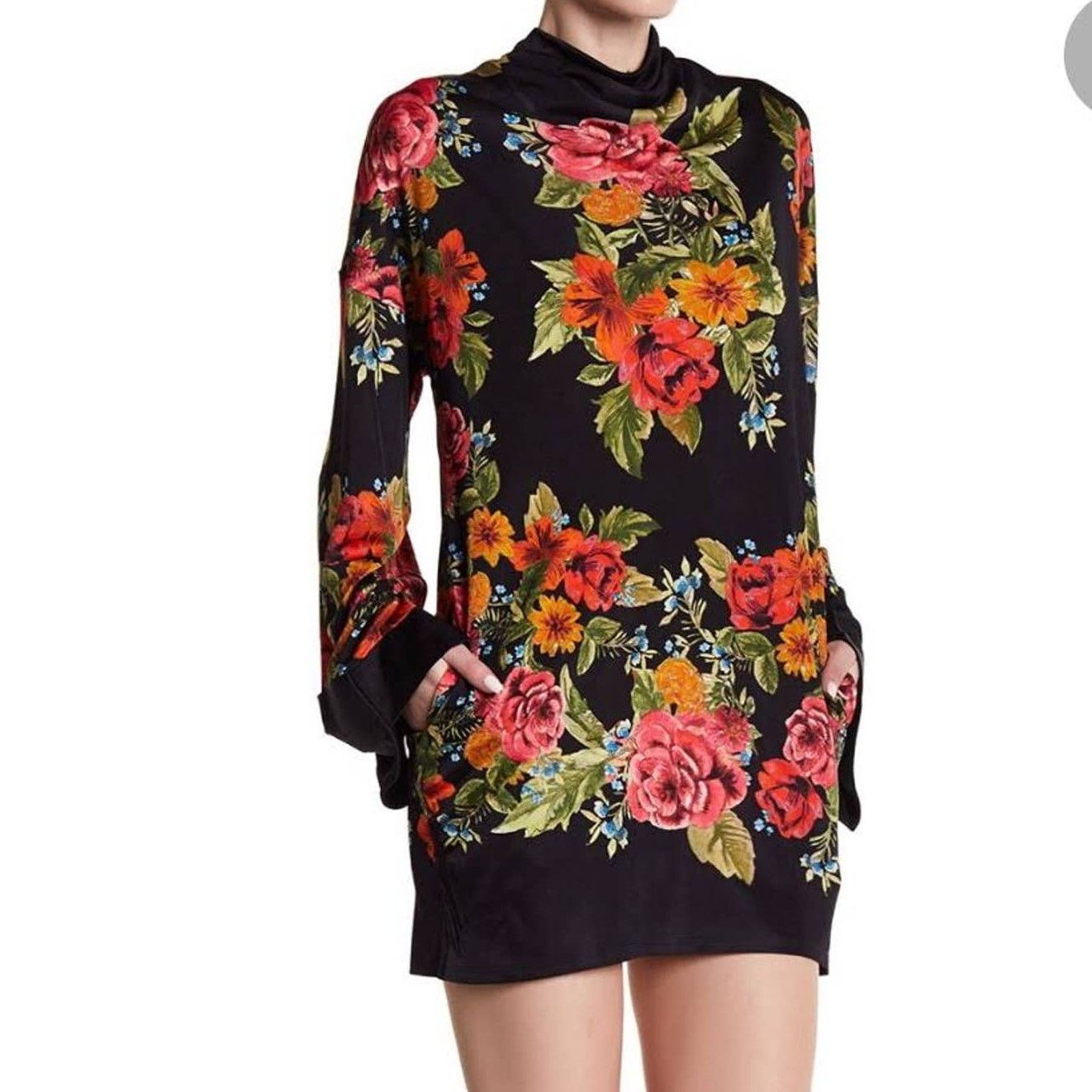 knee length dresses for ladies Free People Zadie Floral Dress – ROOLEE main image 1