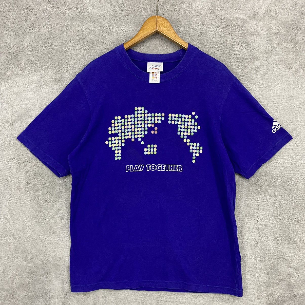 Adidas × Vintage Vintage T-Shirt Adidas x Kirin Japan Football 1996 JFA Size US L / EU 52-54 / 3 - 1 Thumbnail