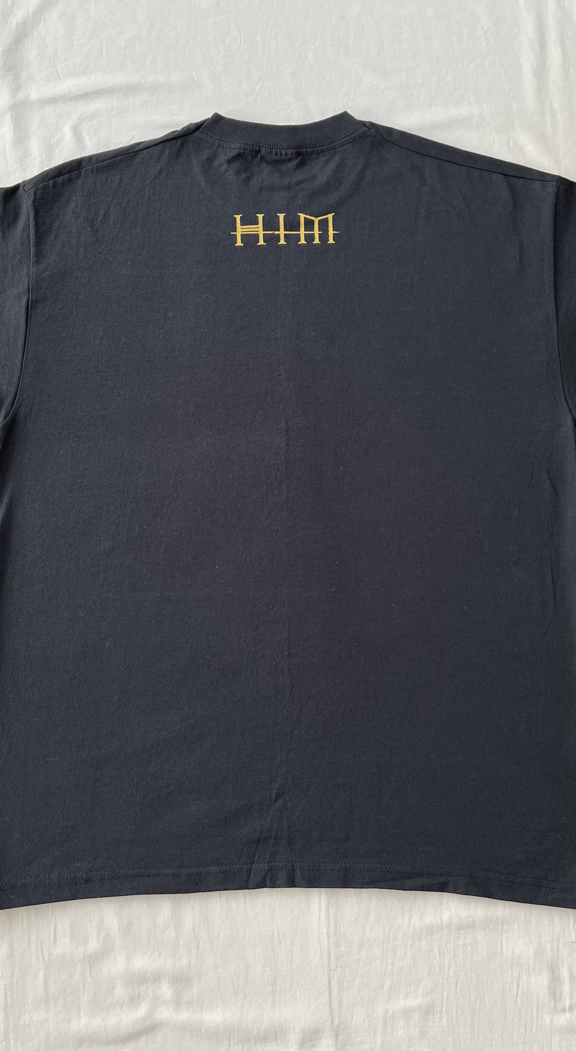 Band Tees Vintage 2003 HIM Glam Rock Band Black T-shirt Size US XL / EU 56 / 4 - 9 Thumbnail