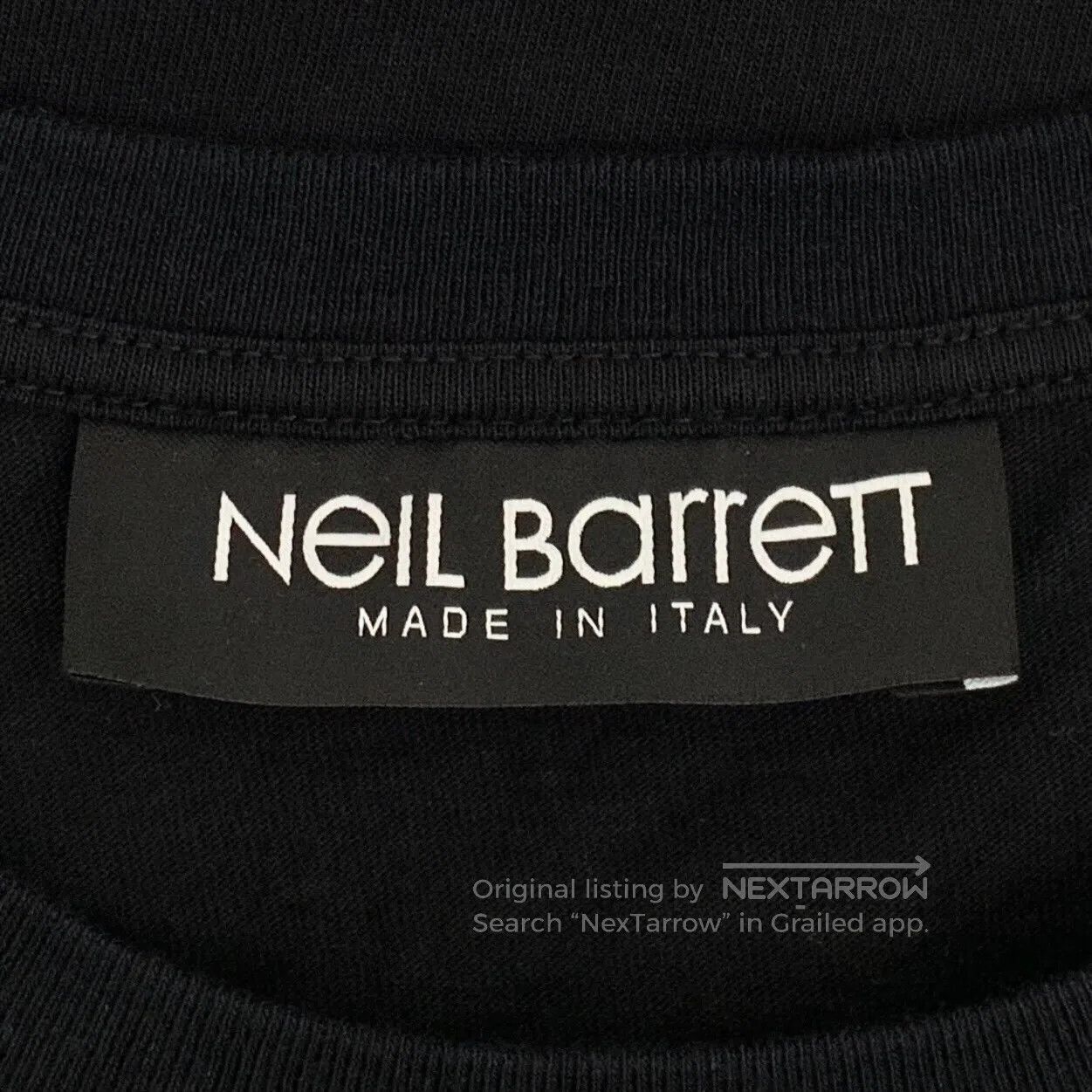 Neil Barrett Neil Barrett Black Angel Eagle Printed Cotton Crew Neck Sh Size US M / EU 48-50 / 2 - 6 Thumbnail