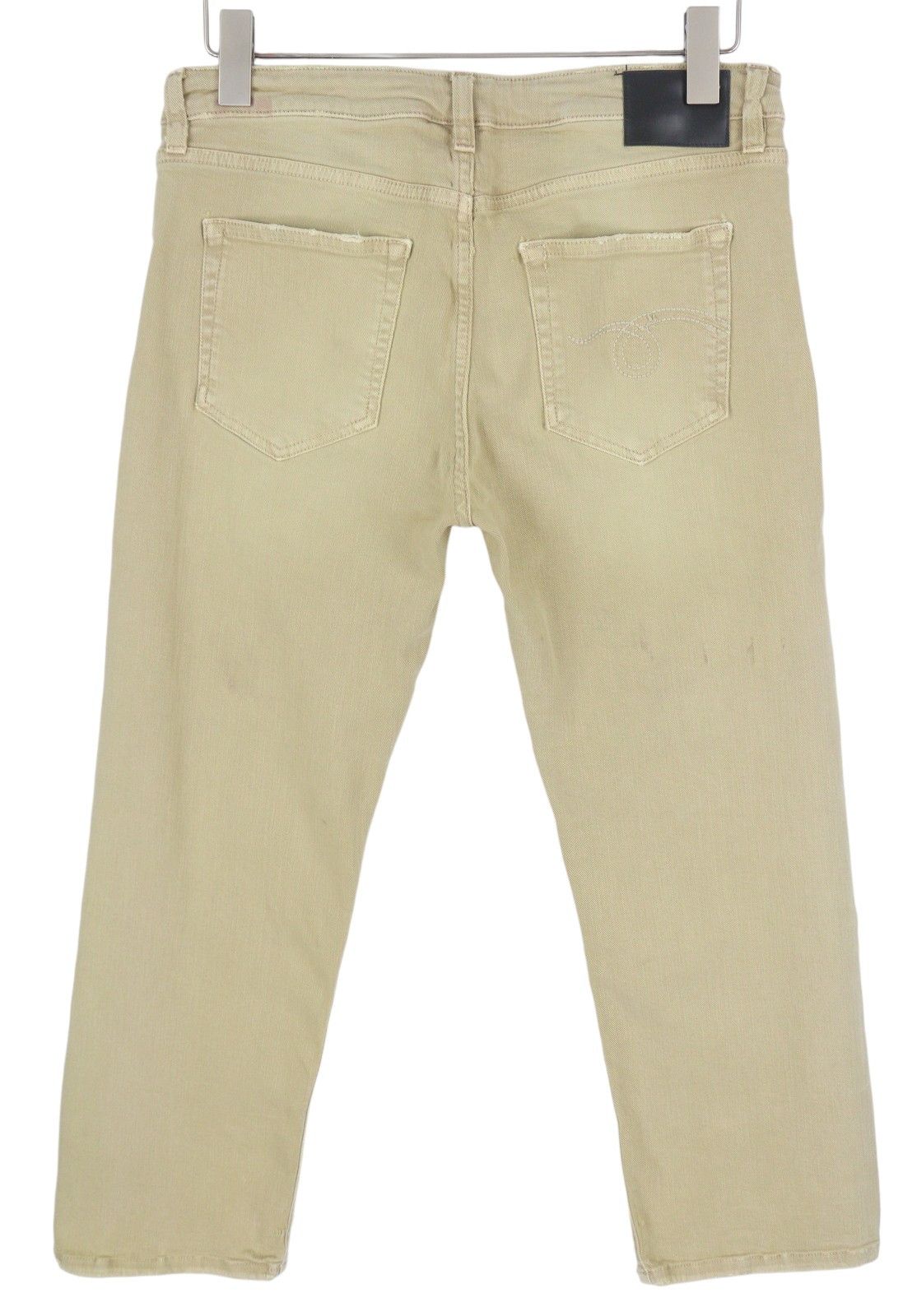 R13 BOY STRAIGHT 30 Khaki Stretch Faded Ankle Casual 86284 Size 30" / US 8 / IT 44 - 4 Thumbnail