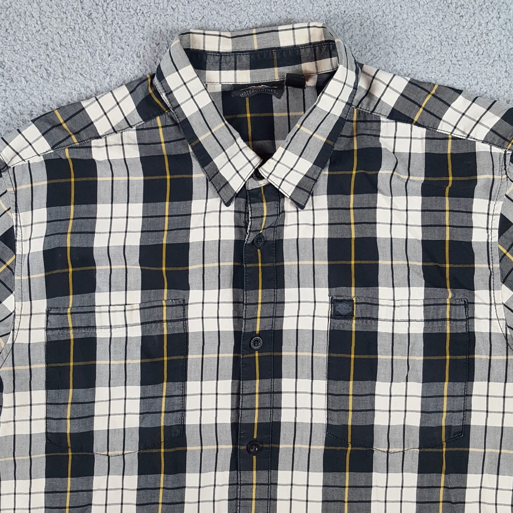 Harley Davidson Harley-Davidson Button Up Shirt - Plaid Eagle Logo 3XL Multi Color - Men's Shirt - 90s Biker Retro Workwear Size US XXL / EU 58 / 5 - 3 Thumbnail