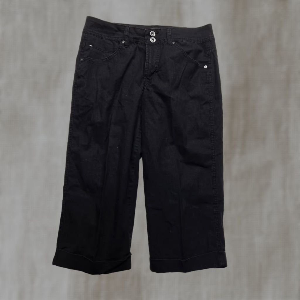 Nine West Nine West Solid Black Capri Pants Women Regular Size 6 Size 28" / US 6 / IT 42 - 1 Thumbnail