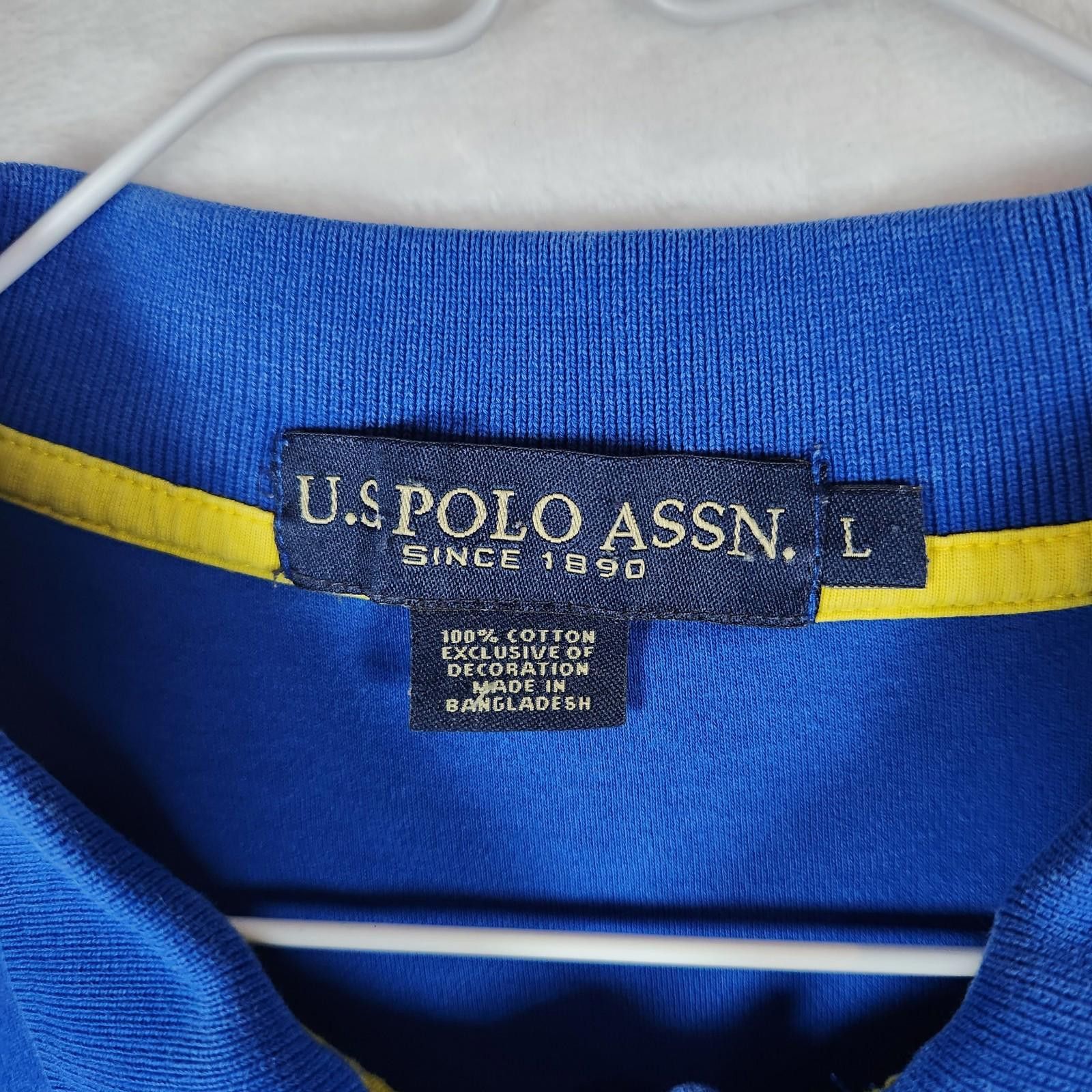 U.S. Polo Assn. US Polo Assn Blue Polo Shirt Size Large Size US L / EU 52-54 / 3 - 5 Thumbnail