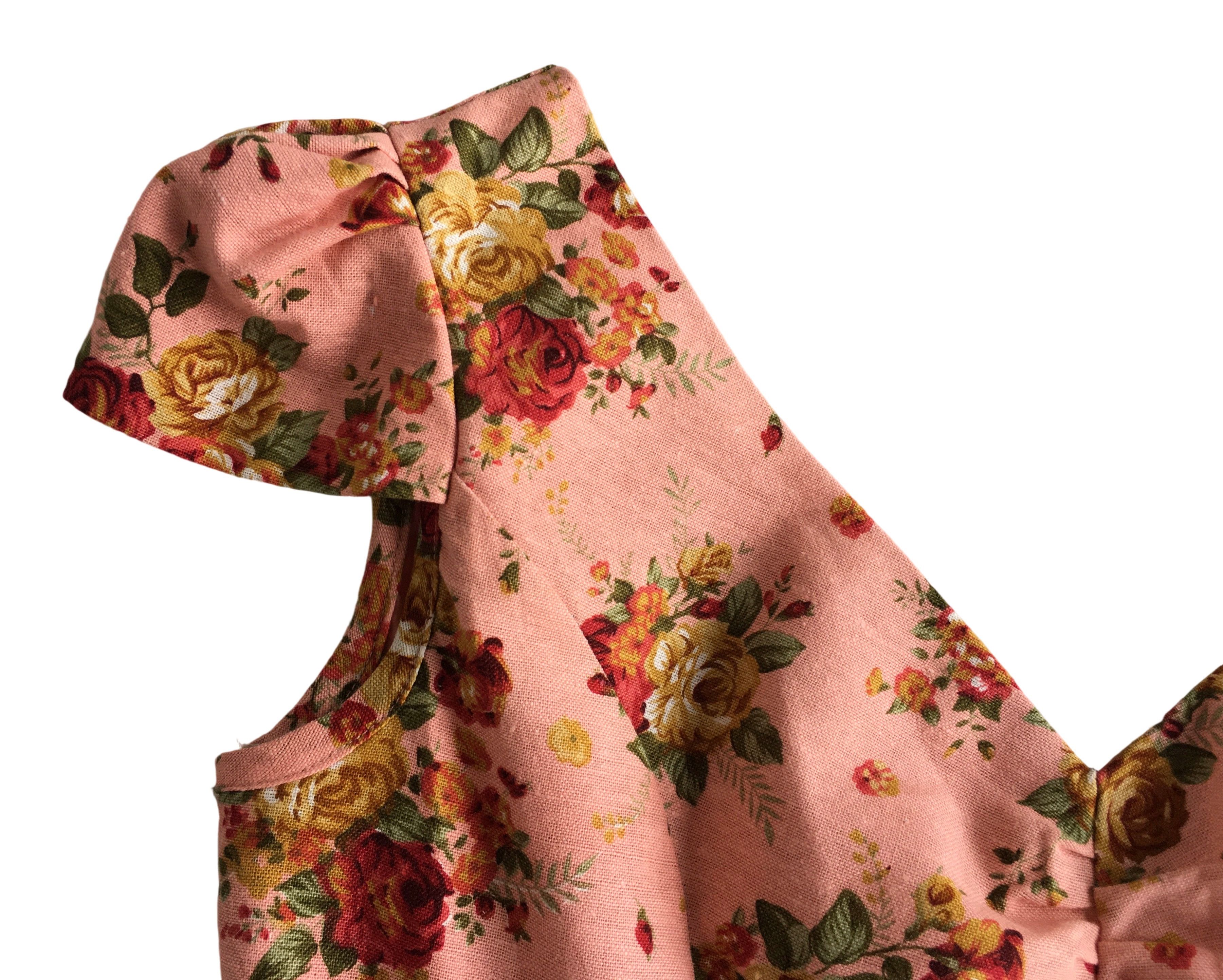 Other Floral Print Vintage Style Pencil Dress Size L / US 10 / IT 46 - 5 Thumbnail