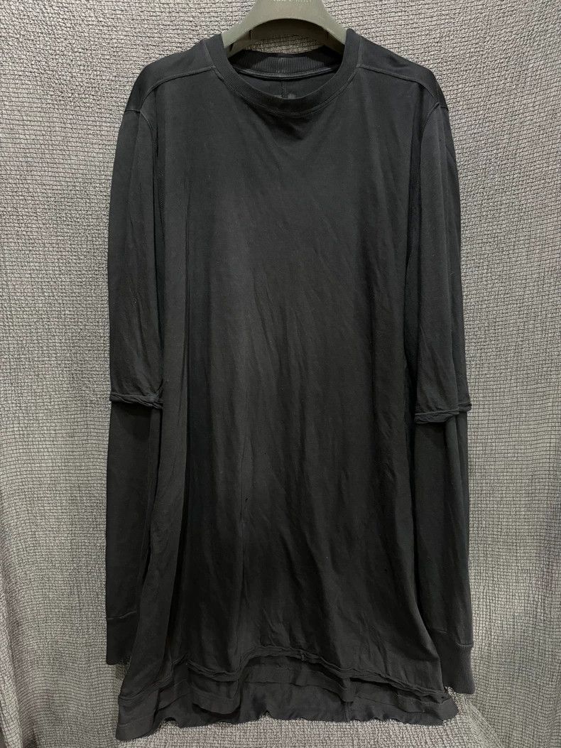 Rick Owens Rick Owens 15fw fake two black long sleeves Size US XL / EU 56 / 4 - 1 Thumbnail