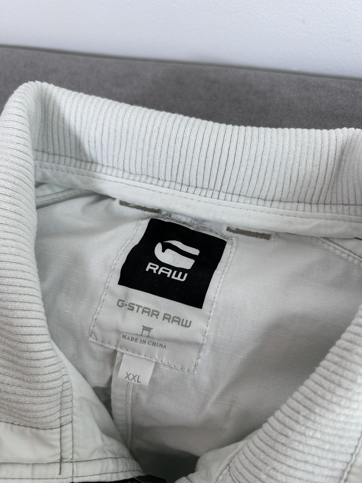 G-Star × Vintage G-STAR Raw Military Style Cargo Multi Pockets White Jacket Size US XL / EU 56 / 4 - 8 Thumbnail