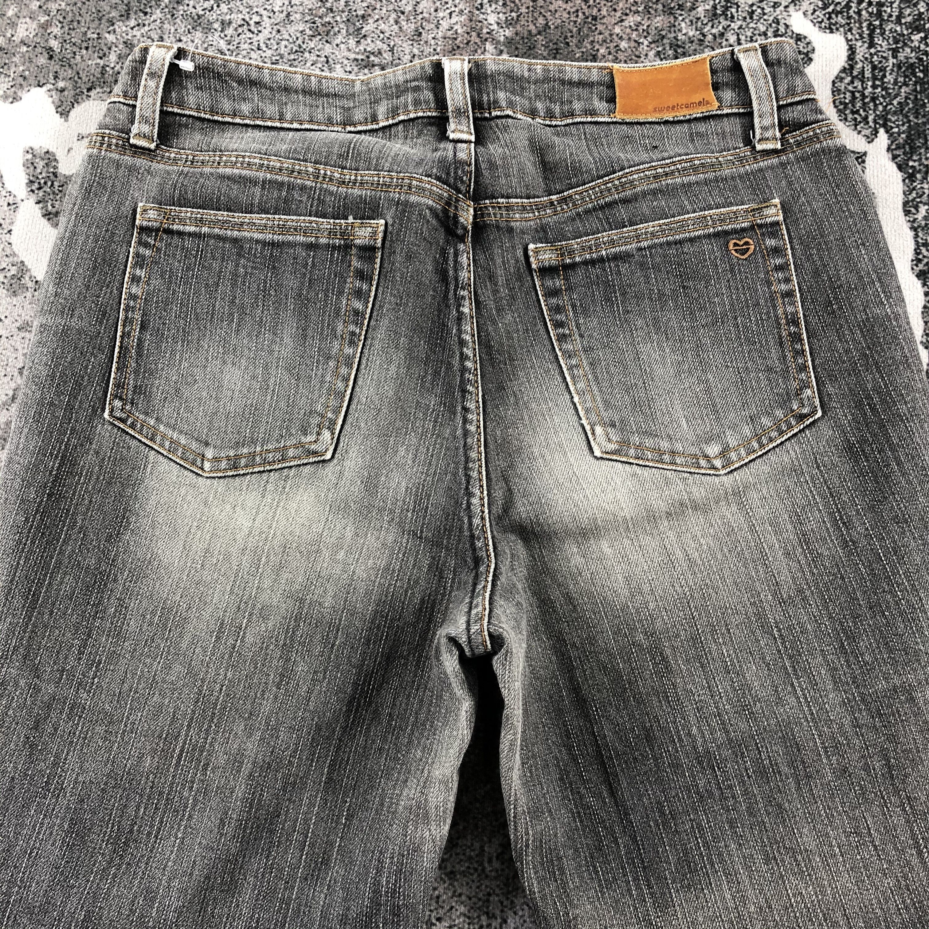 Japanese Brand Sweet Camel Jeans Faded Gray Flare Denim KJ1216 Size 29" - 4 Thumbnail