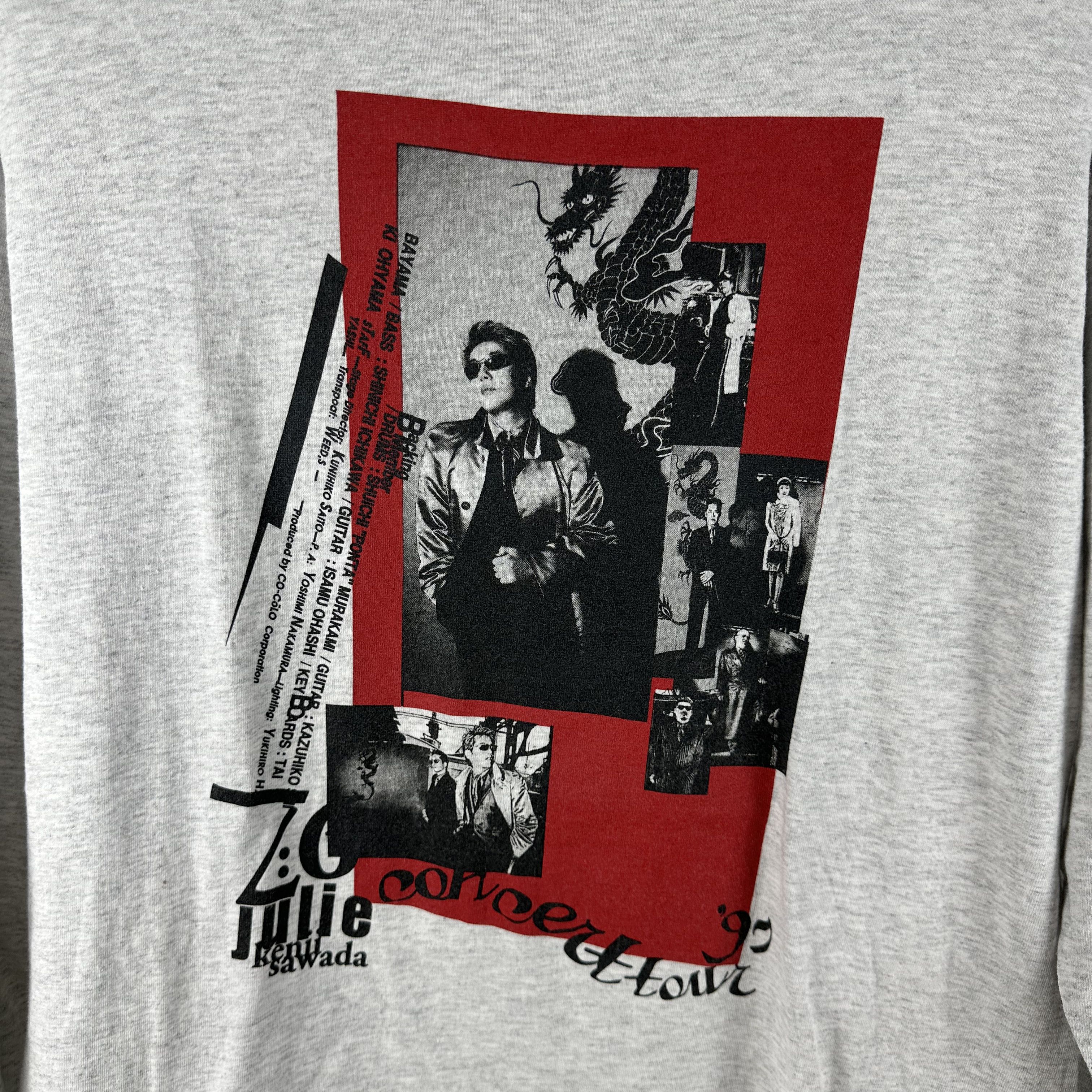 Vintage 1997 Julie Kenji Sawada Japanese Pop-Rock Tour T-Shirt Size US M / EU 48-50 / 2 - 2 Thumbnail