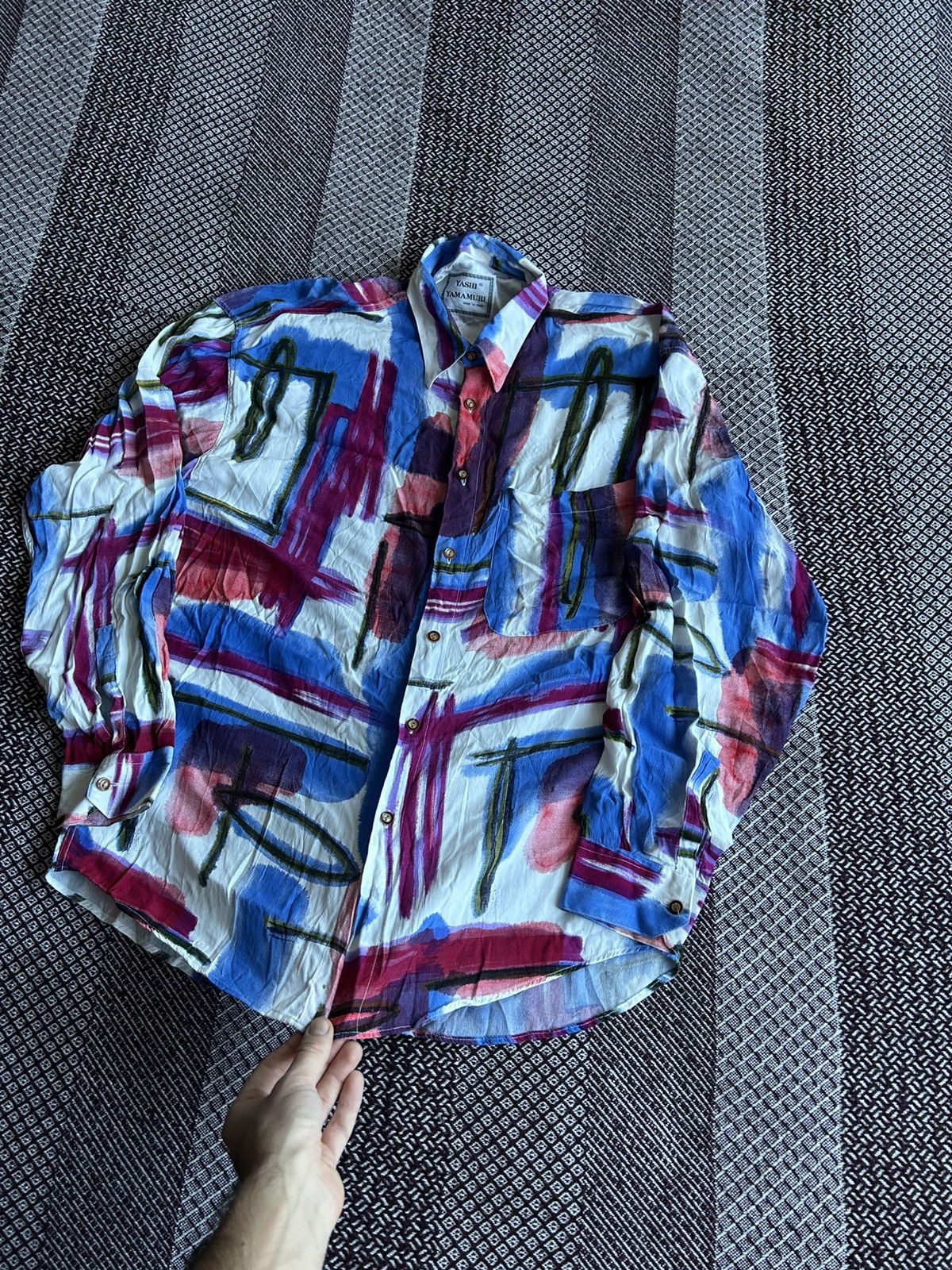 Yashi Yamamuri Vintage Yashi Yamamuri Japanese Style Shirt Mens Streetwear Size US L / EU 52-54 / 3 - 2 Thumbnail