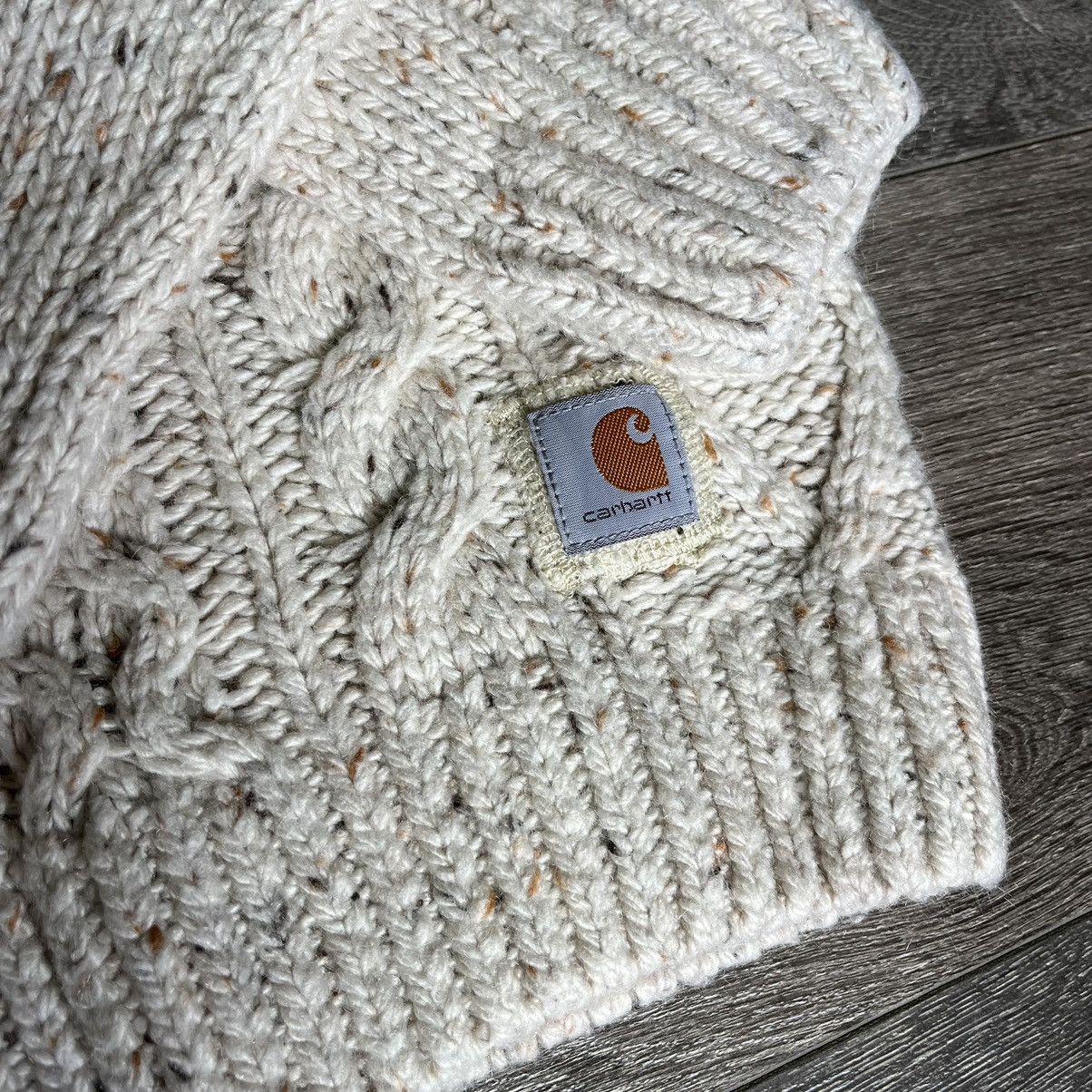 Carhartt Vintage Carhartt Cable Knit Elbow Patch Rope Sweater Rare Size XS / US 0-2 / IT 36-38 - 3 Thumbnail