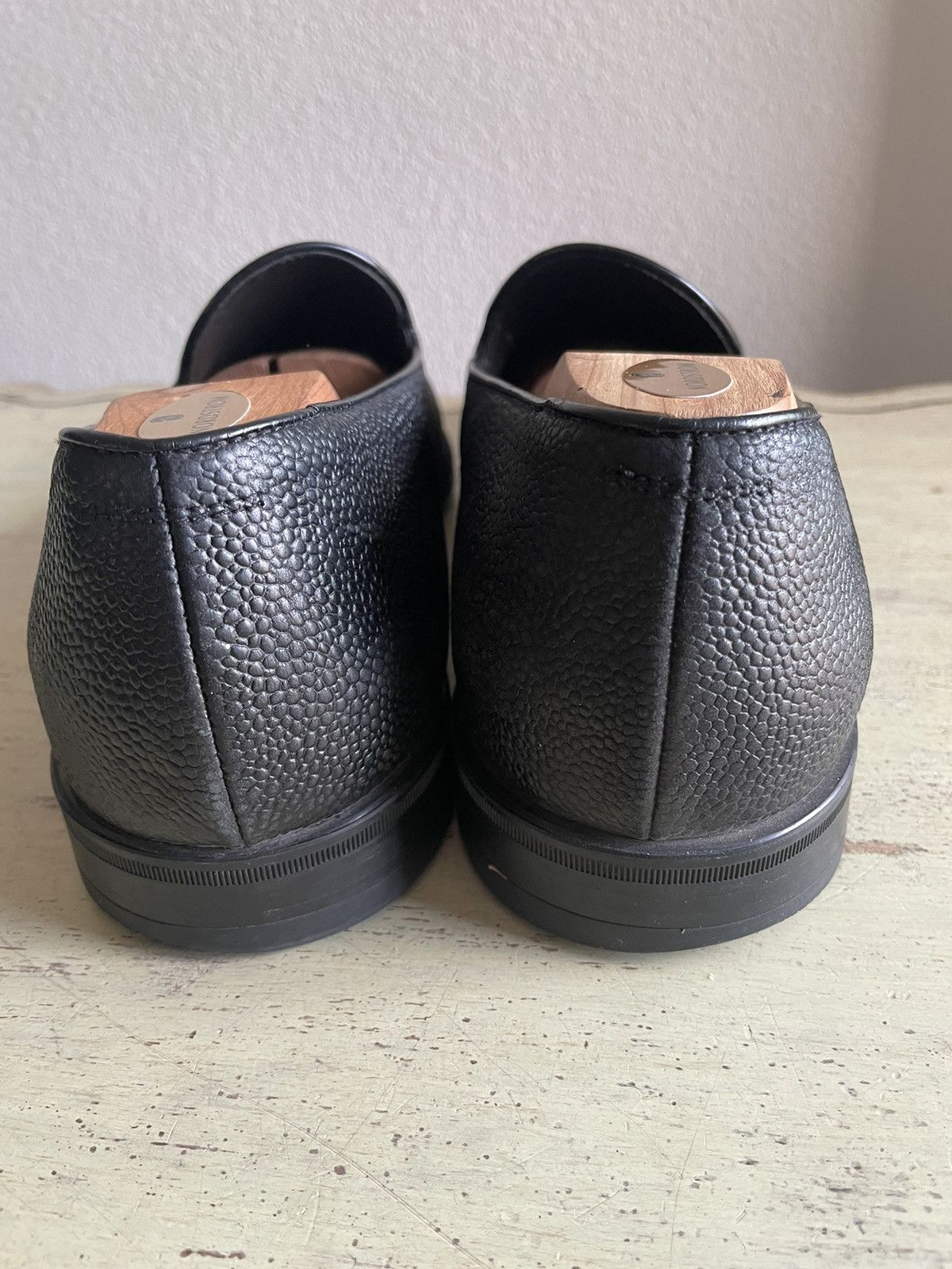 Doucal's Apron Toe Pebble Loafer Size US 13 / EU 46 - 3 Thumbnail