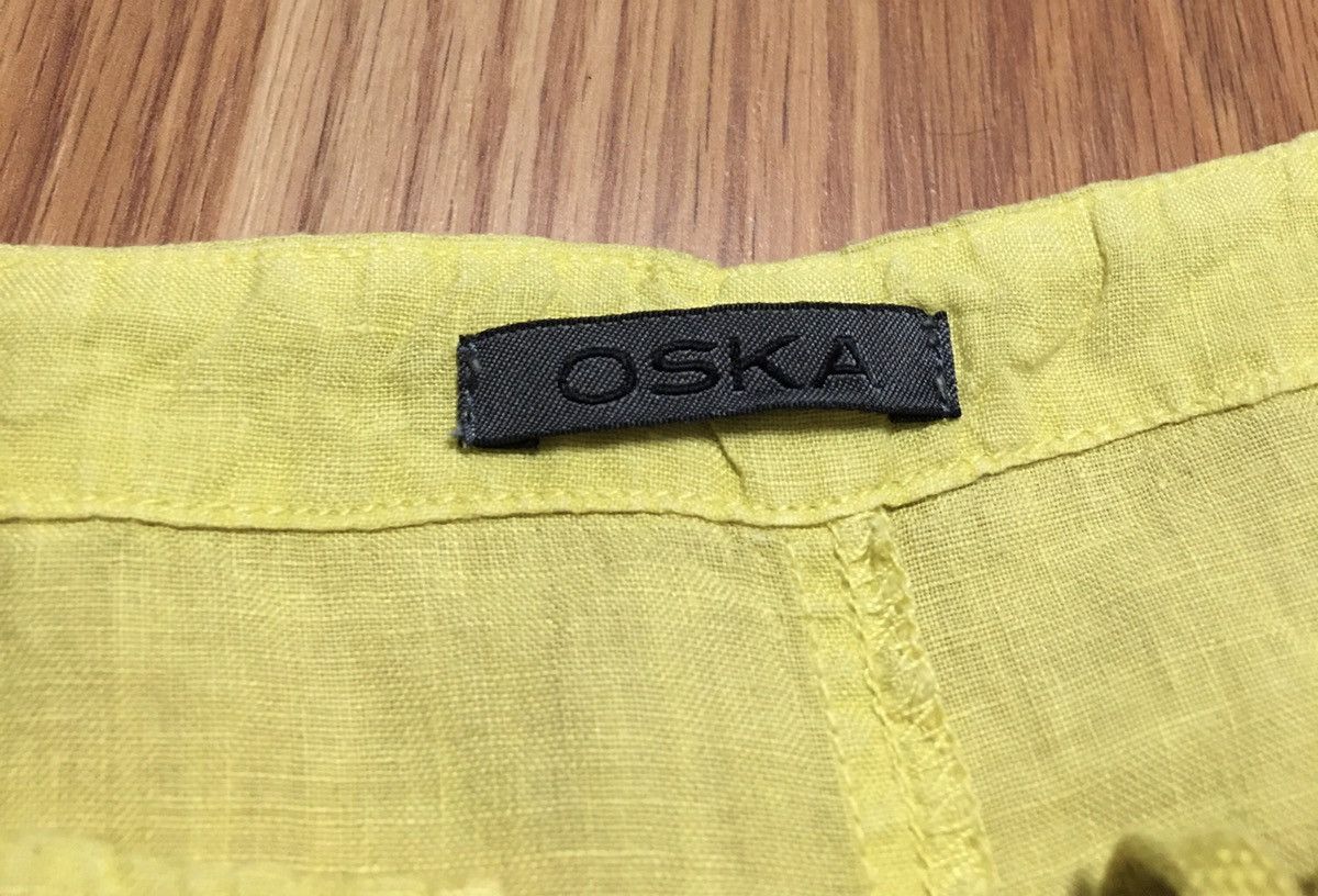 Designer OSKA Linen Yellow Designer Dress Size 2 Size M / US 6-8 / IT 42-44 - 7 Thumbnail