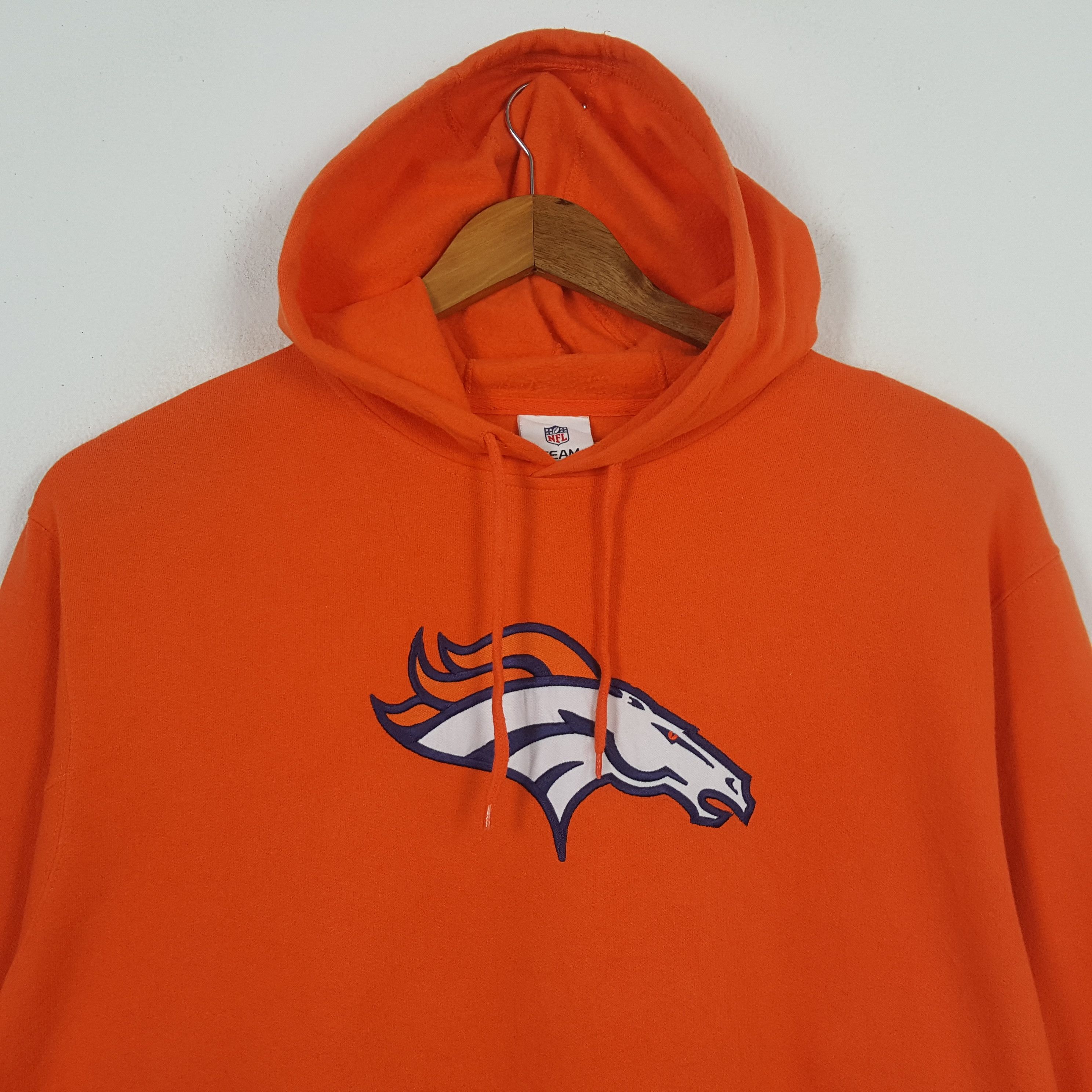 NFL × Vintage Vintage BRONCOS NFL TEAM American Football Hoodies C290N3 Size US XL / EU 56 / 4 - 2 Thumbnail
