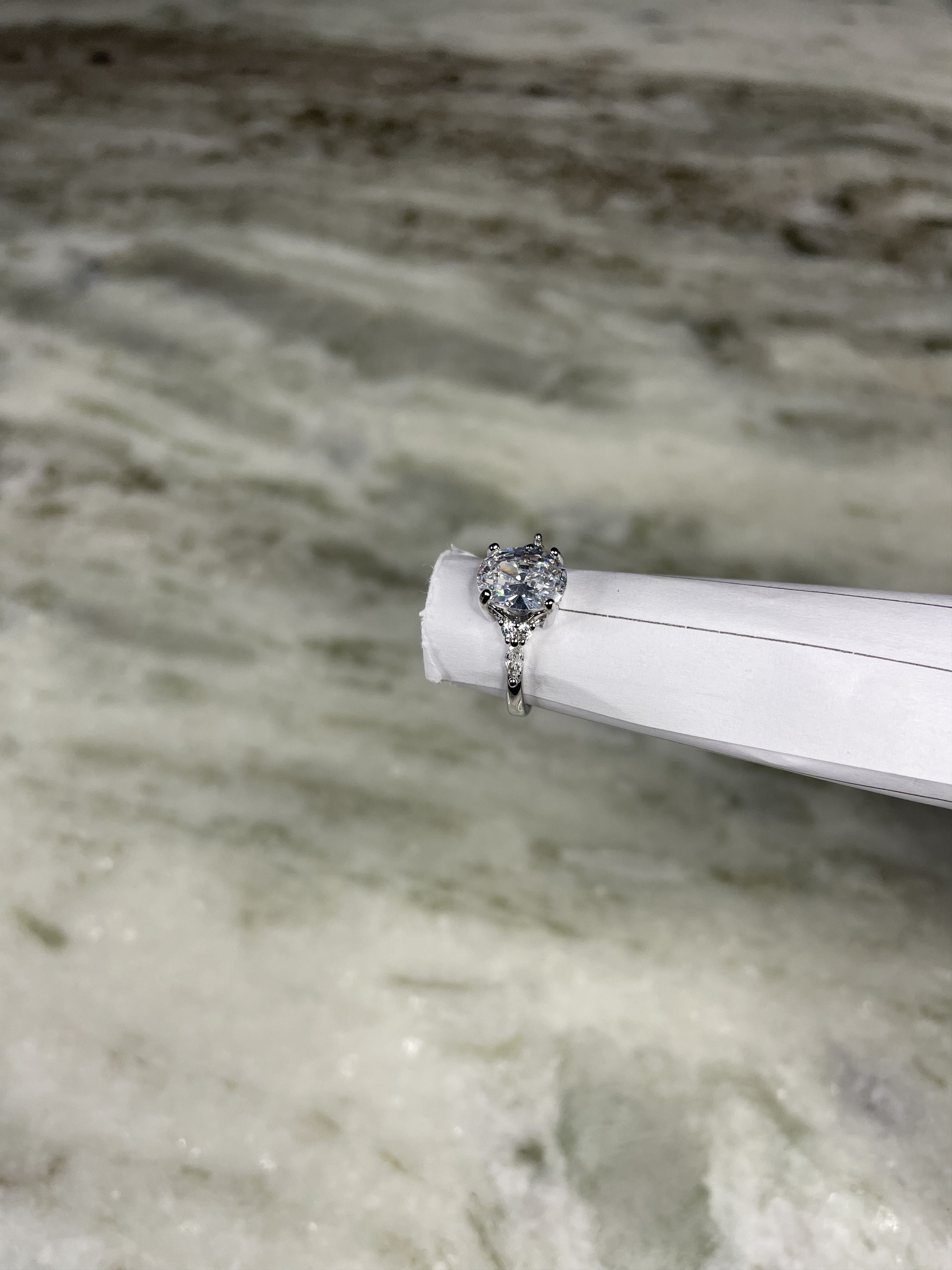 Other 1 Carat Moissanite Ring & Showcase Box + GRA Report Size ONE SIZE - 4 Thumbnail
