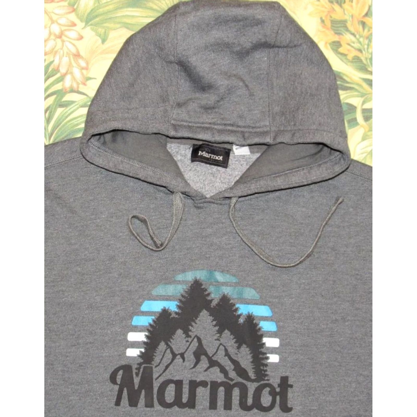 Marmot MARMOT Grey Hoodie Pullover Sweatshirt Large L Mens Hoodies Sweatshirt Gray 60% Cotton 40% Polyester Pullover Casual Size US L / EU 52-54 / 3 - 2 Thumbnail