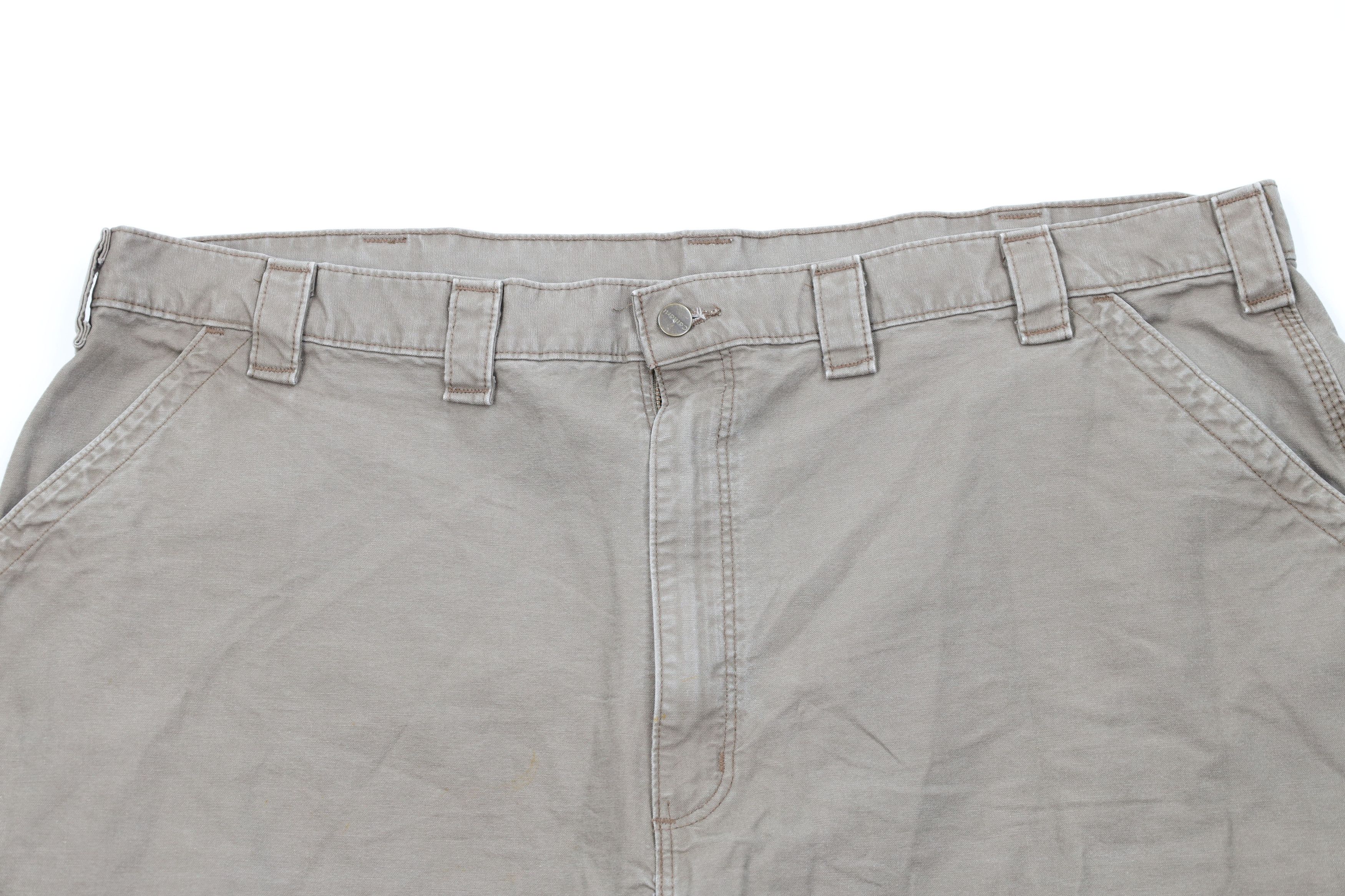 Carhartt Vintage Carhartt Relaxed Dungaree Shorts Light Brown Cotton Size US 44 / EU 60 - 2 Thumbnail