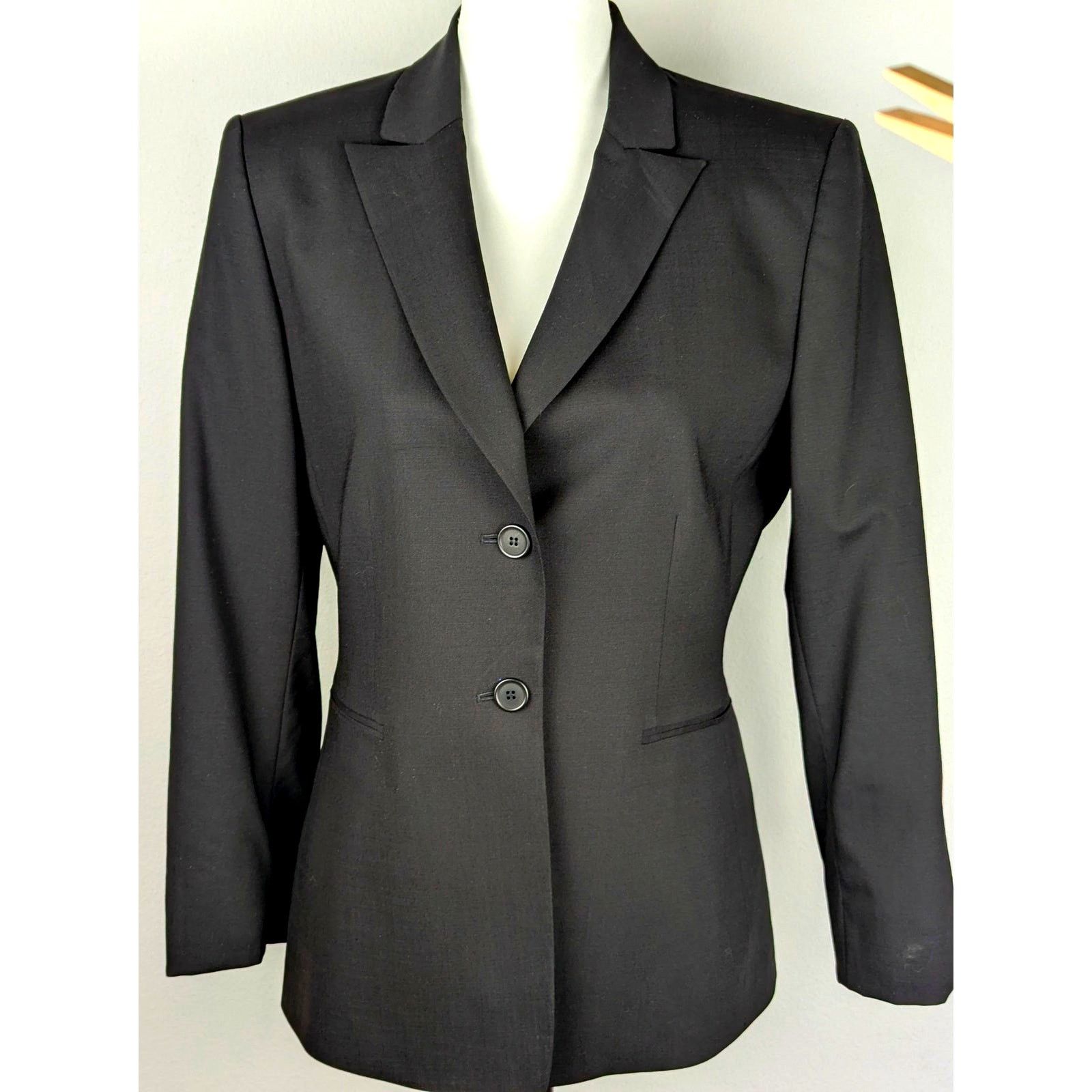 Other Antonio Melani Wmns Sz 8 Black Blazer Virgin wool EUC Size M / US 6-8 / IT 42-44 - 1 Thumbnail