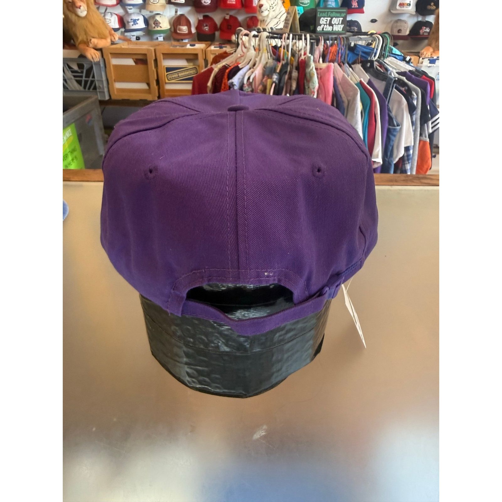 Other Vintage Purple Fowler Football Zip Back Hat Size ONE SIZE - 3 Thumbnail