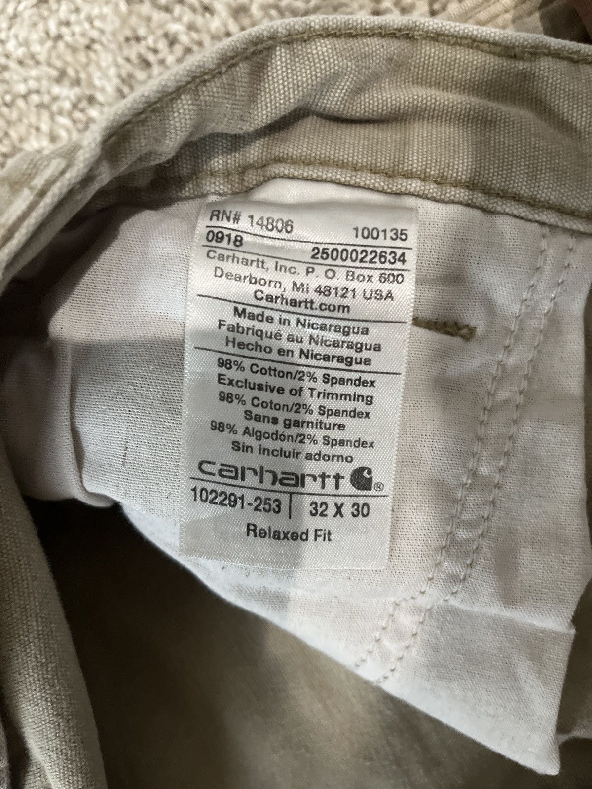 Carhartt Carhartt Relaxed Fit Workwear Pant Size US 32 / EU 48 - 4 Thumbnail