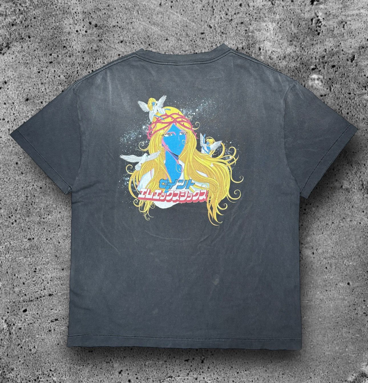 Saint Michael SAINT MICHAEL “SS23 BLUE FACE T-SHIRT” Size US XL / EU 56 / 4 - 7 Thumbnail