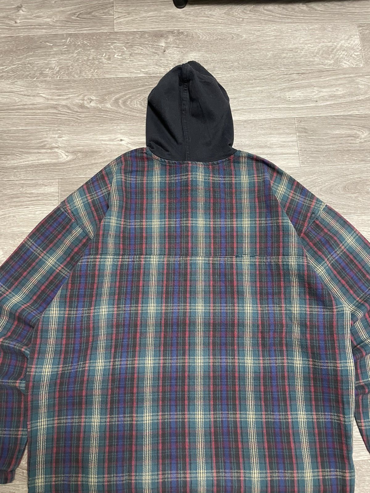 No Fear Vintage No Fear Plaid Flannel Shirt Anorak Pullover USA Size US XL / EU 56 / 4 - 15 Thumbnail