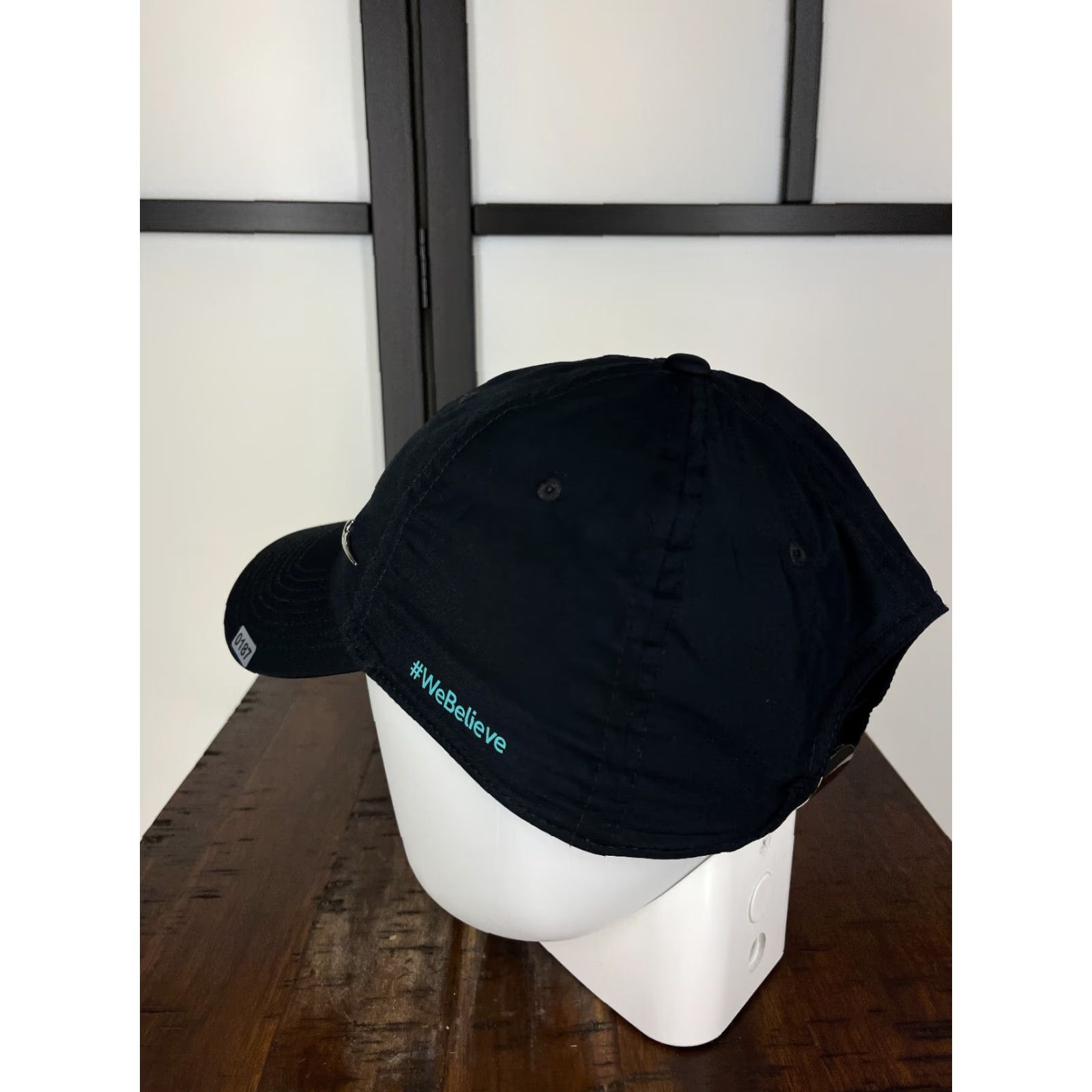 Nike Nike Hat Cap Strap Back Adult Black Extra Large Dri-Fit Metal Logo Club Peak XV Size ONE SIZE - 5 Thumbnail