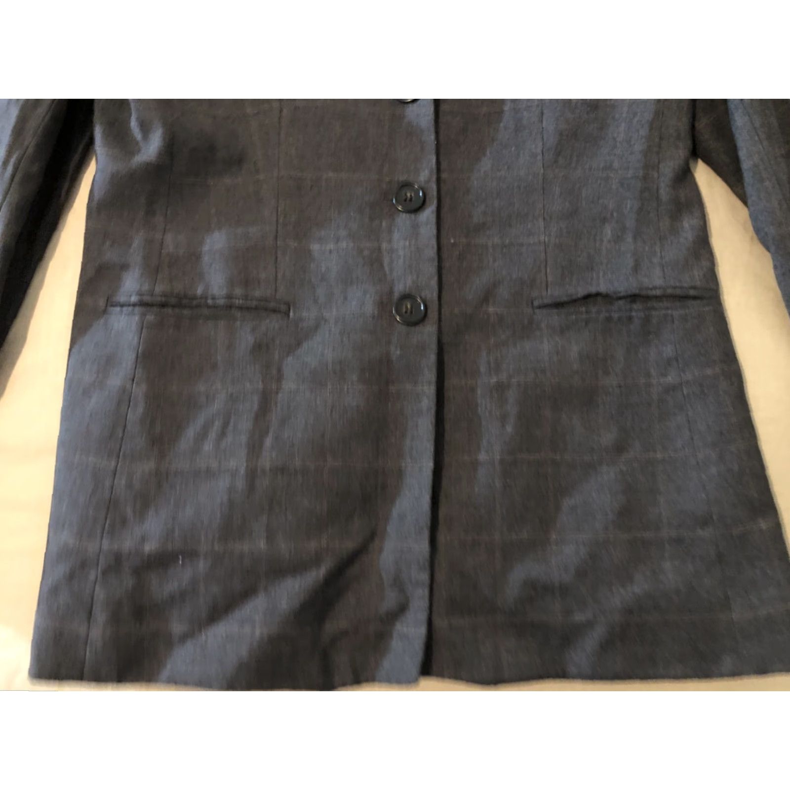 Ann Taylor Womens Ann Taylor Wool Blazer 10 Gray Jacket Blazer Clothing Womens 10 Gray 90s? Size L / US 10 / IT 46 - 3 Thumbnail