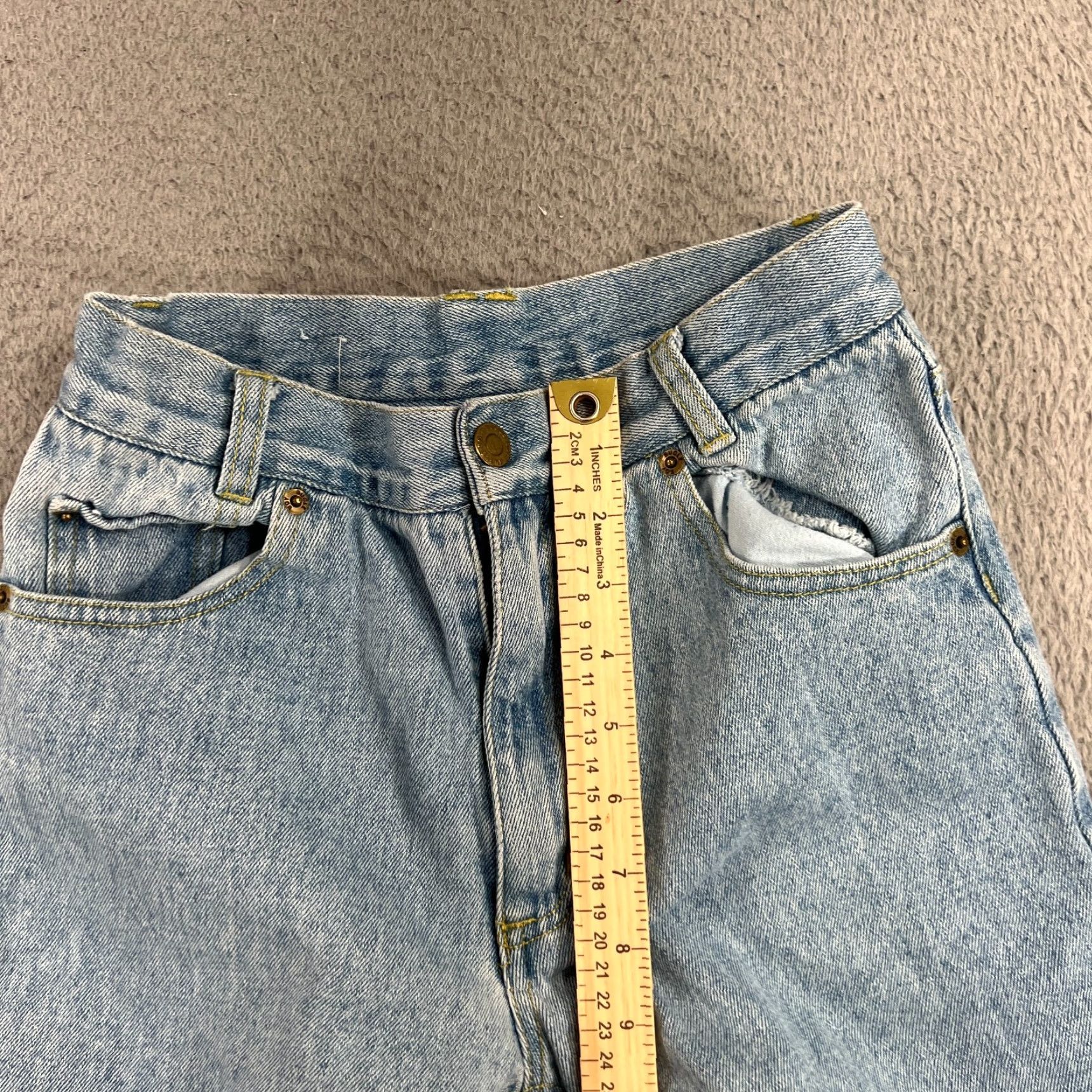 Bugle Boy VINTAGE Bugle Boy Jeans Bermuda Shorts 25" Light Blue Denim Casual Mens 90s Vintage Size US 26 / EU 42 - 7 Thumbnail