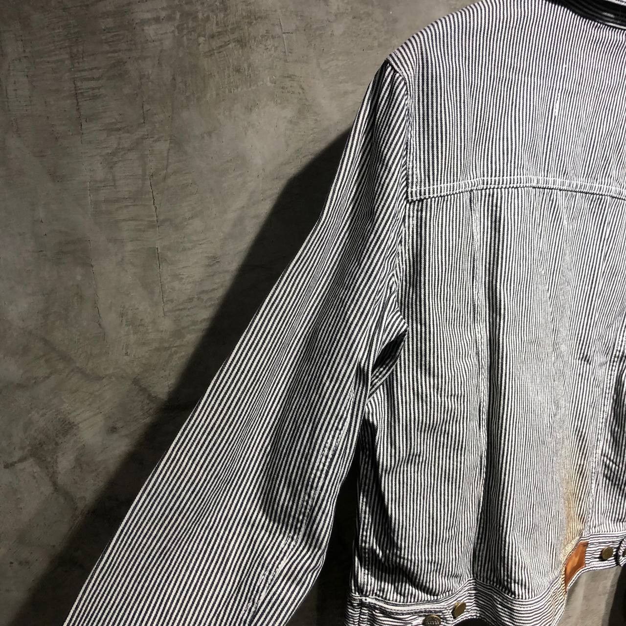 AMI Ami Paris Alexandre Mattiussi Denim striped jacket Size US S / EU 44-46 / 1 - 12 Thumbnail