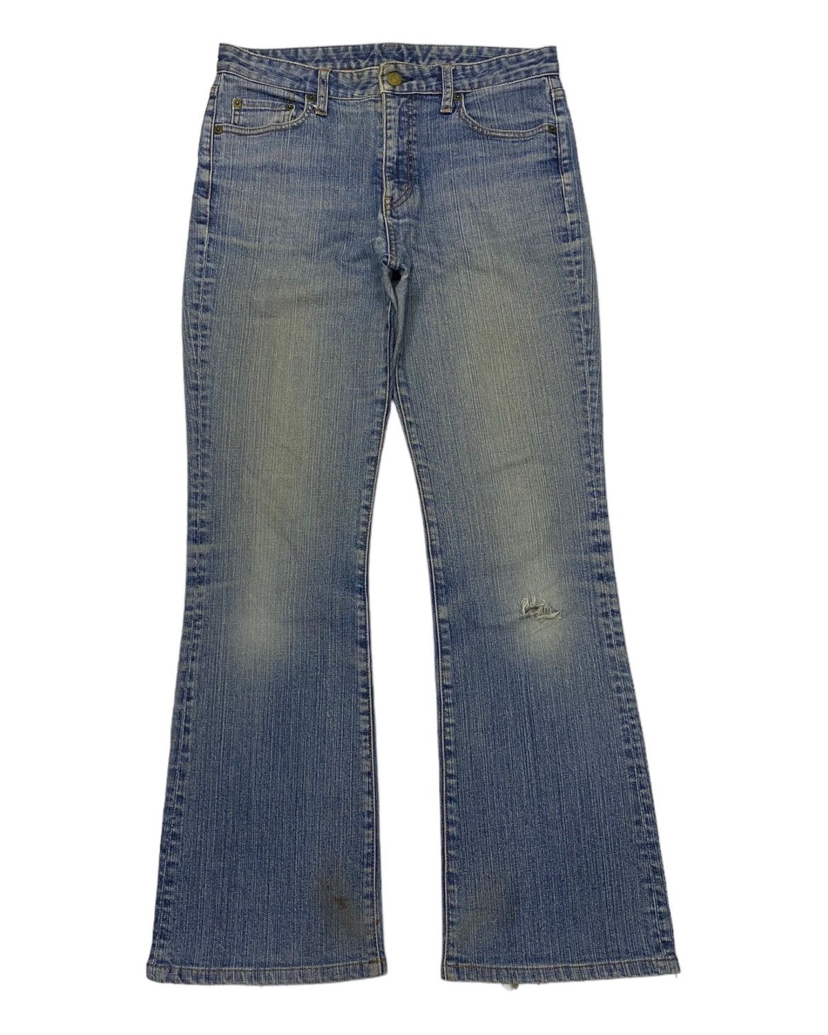 Japanese Brand VINTAGE UNIQLO DISTRESSED DENIM FLARE UNDERCOVER STYLE Size US 30 / EU 46 - 1 Thumbnail