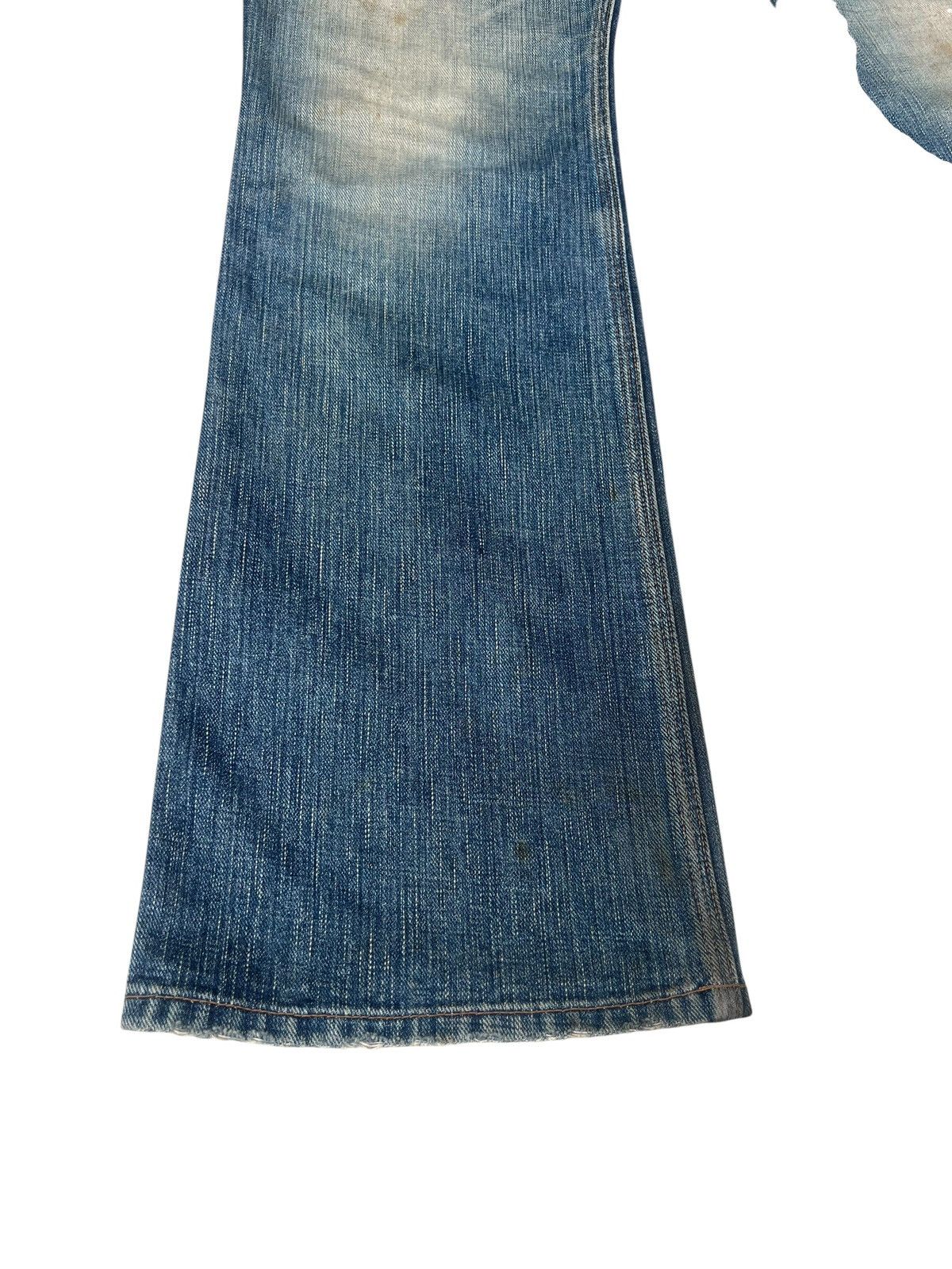 Beams Japan Vintage 90s Beams Japan Aging Dirty Mud Denim Flare Jeans Size US 32 / EU 48 - 10 Thumbnail