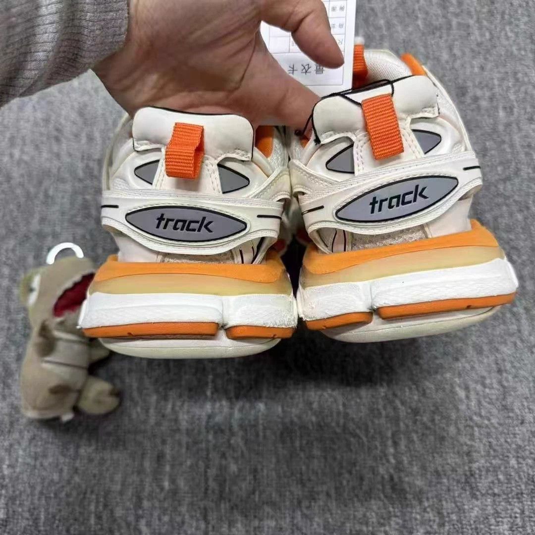 Balenciaga Balenciaga Track White Orange 37 Near New Size US 6 / IT 36 - 5 Thumbnail