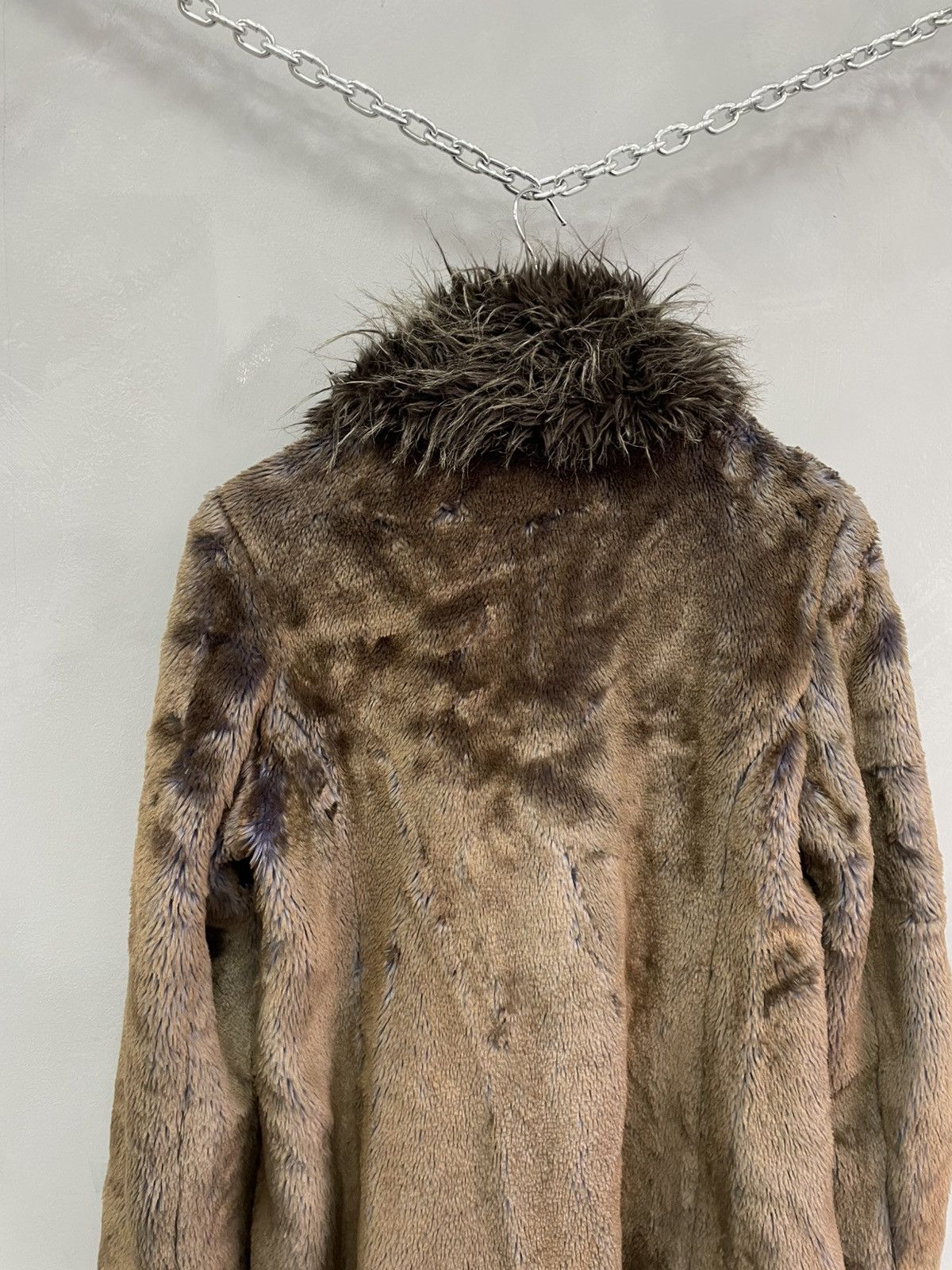 Japanese Brand × Miss Sixty CRAZY VINTAGE Y2K FUR FAUX MISS SIXTY LONG COAT JACKET Size L / US 10 / IT 46 - 9 Thumbnail